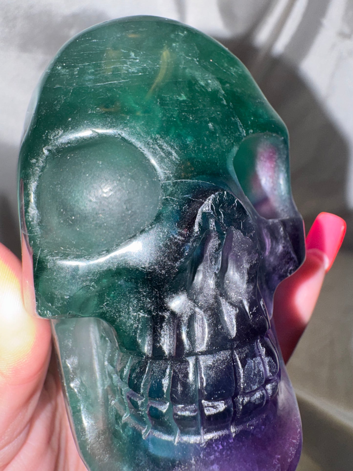 Fluorite AAA XL Imperfect Skull