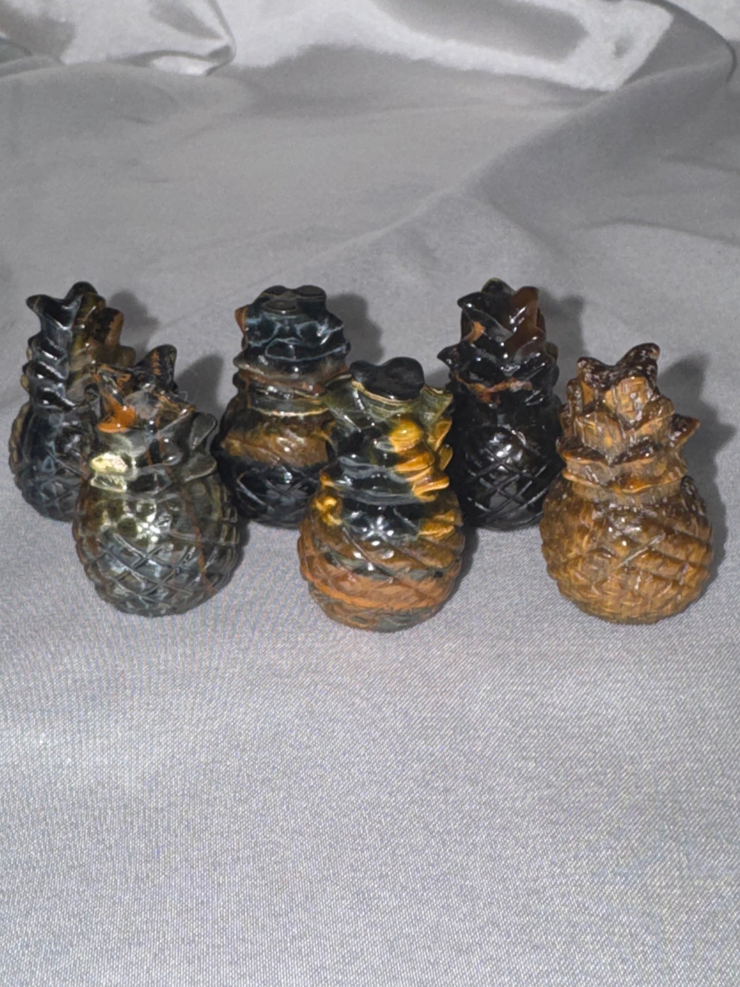 Blue Gold Tigers Eye Pineapple