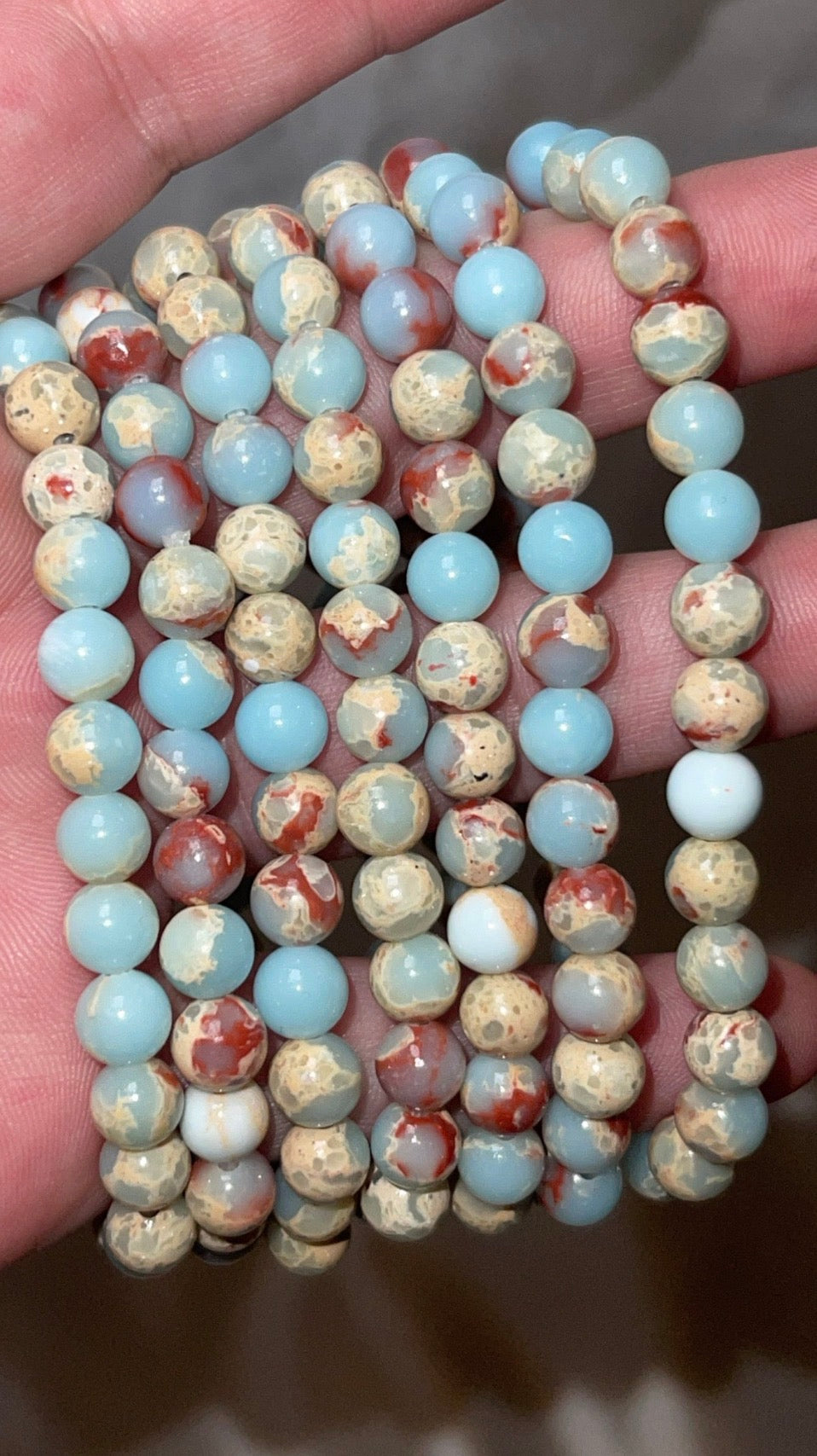 Sea Sediment Jasper 6mm/8mm Bracelet