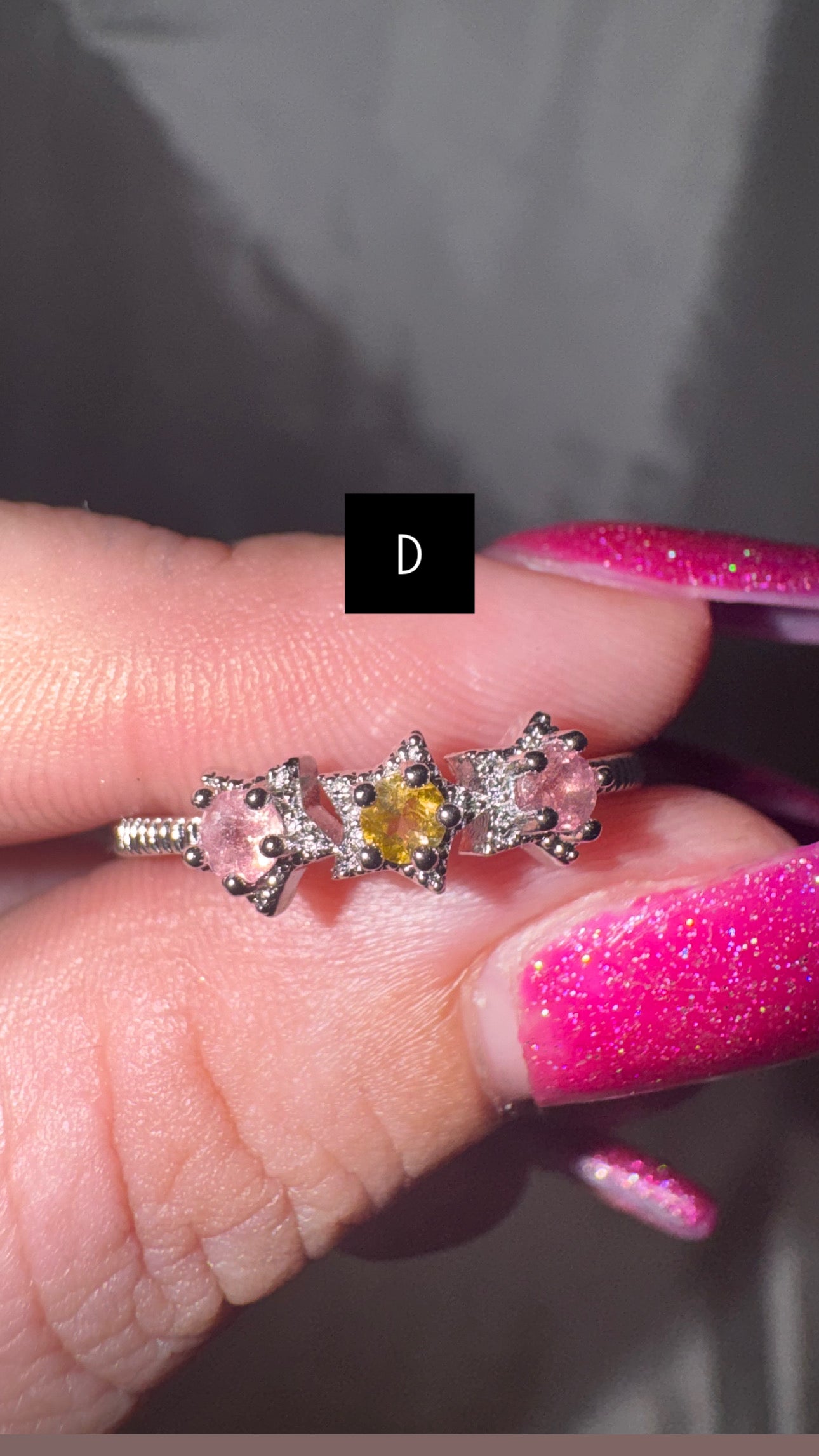 Multi Colored Tourmaline Adjustable Ring