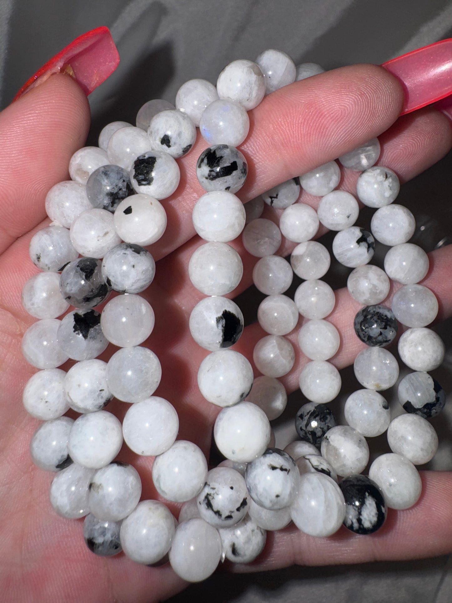Rainbow Moonstone 8mm Bracelet