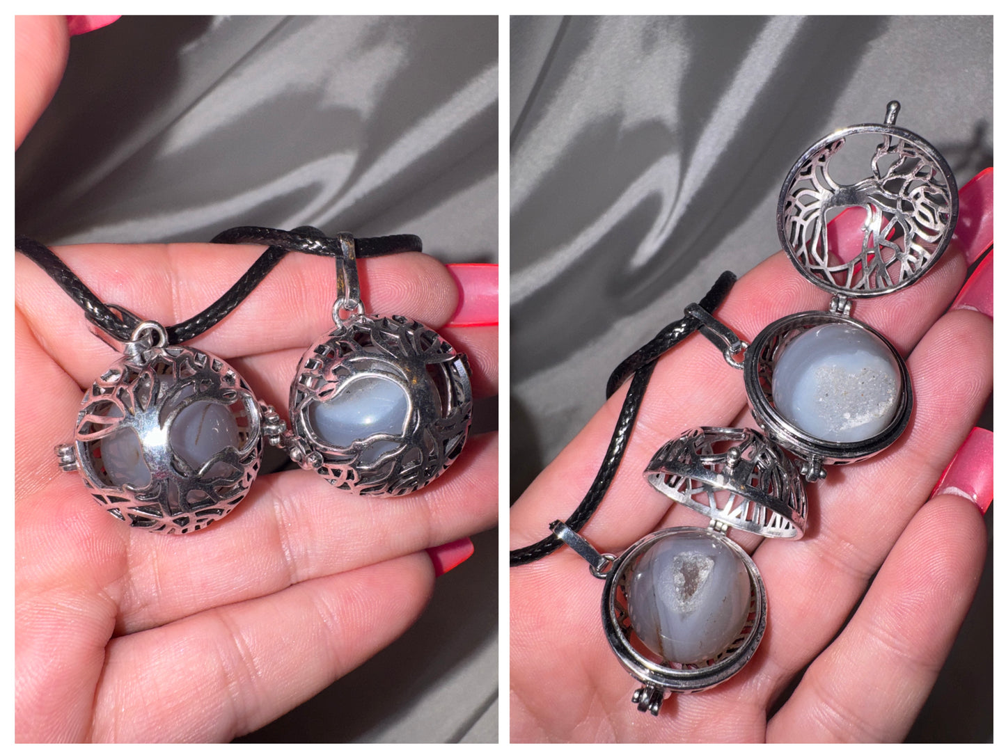 Tree of Life Sphere Cage Necklace