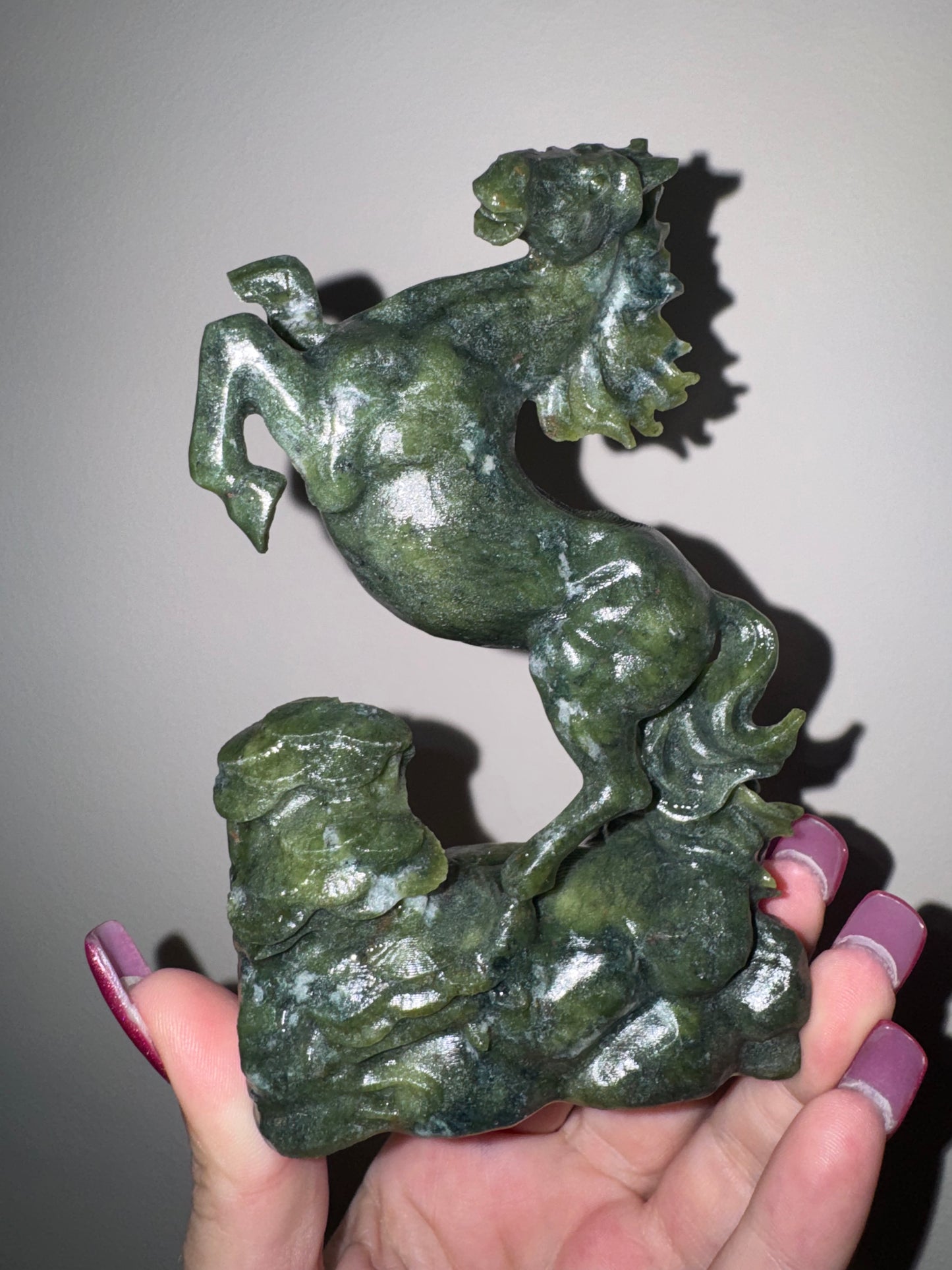 Green Jade XL Horse (imperfect)