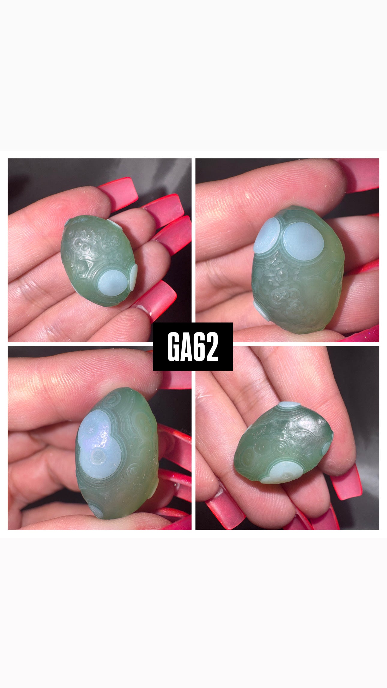 Gobi Desert Agate Green Pebble