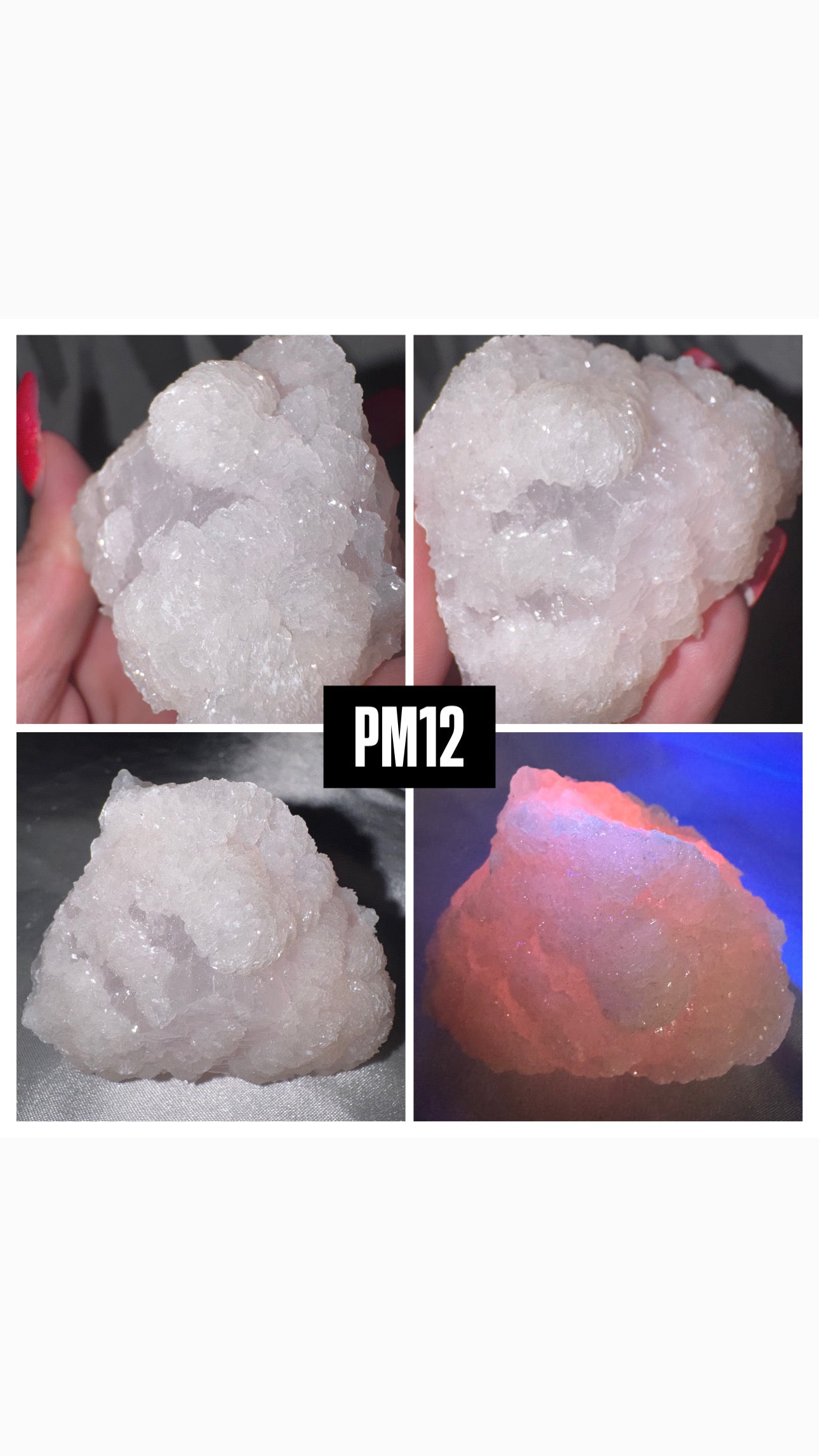 Pink Mangano Calcite Specimen- UV Reactive