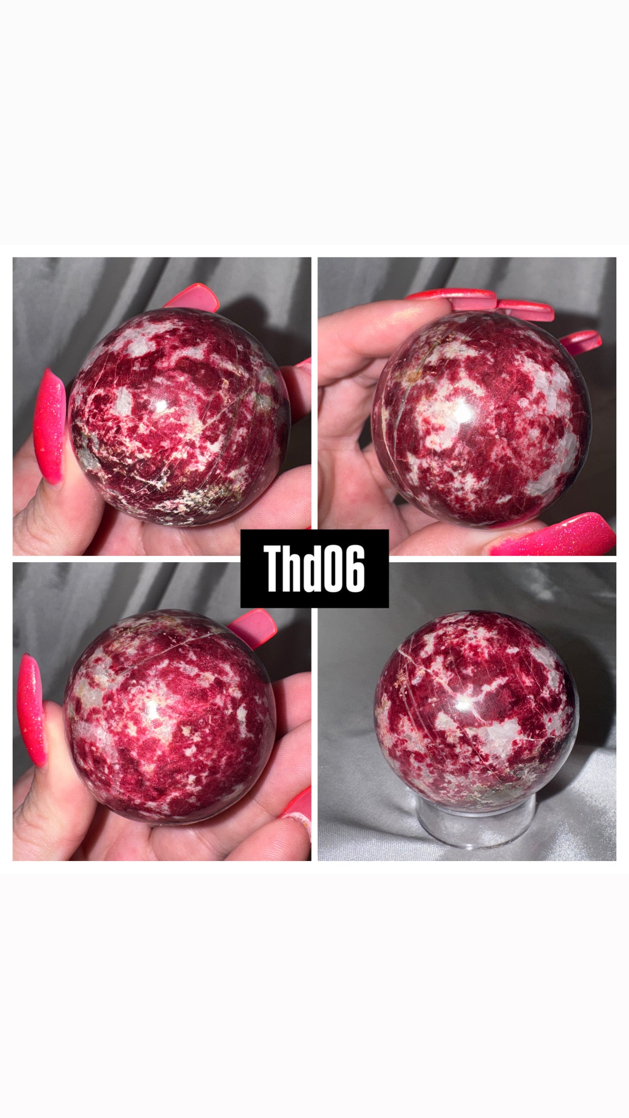 Thulite Sphere