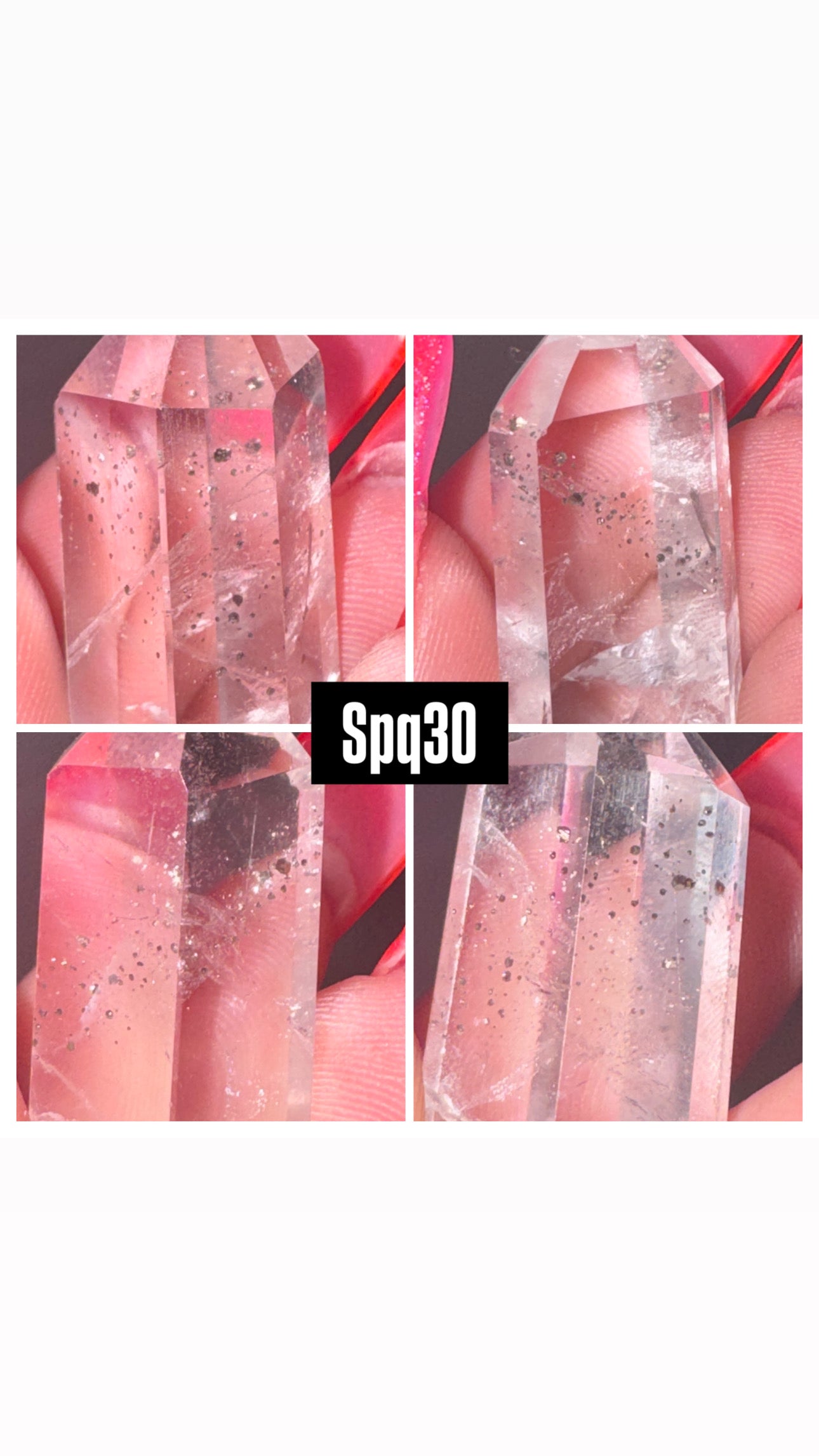 Pyrite Included Quartz Tower/Freefrom- Super Rare