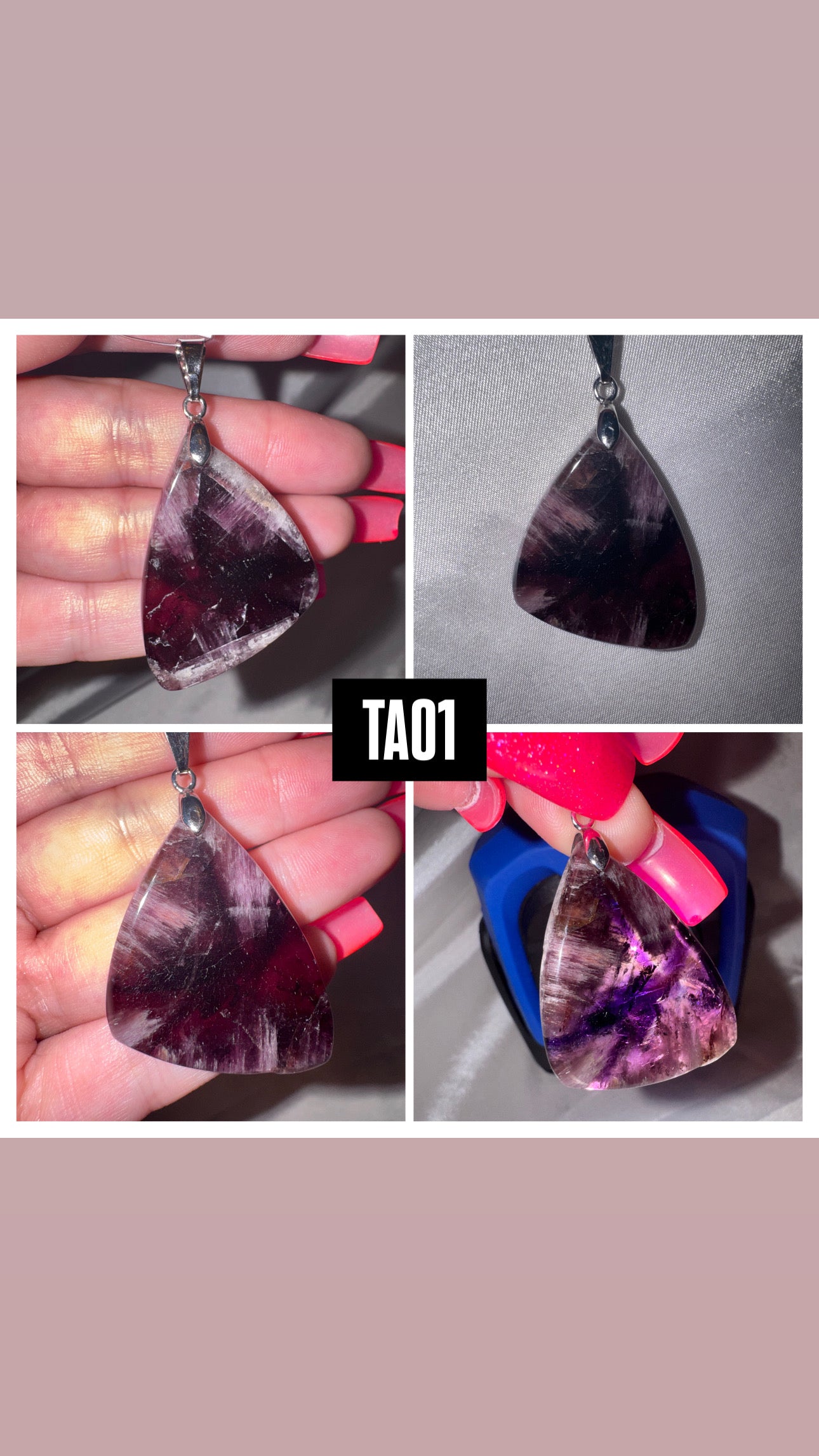 Trapache Amethyst AAA 925 Pendant