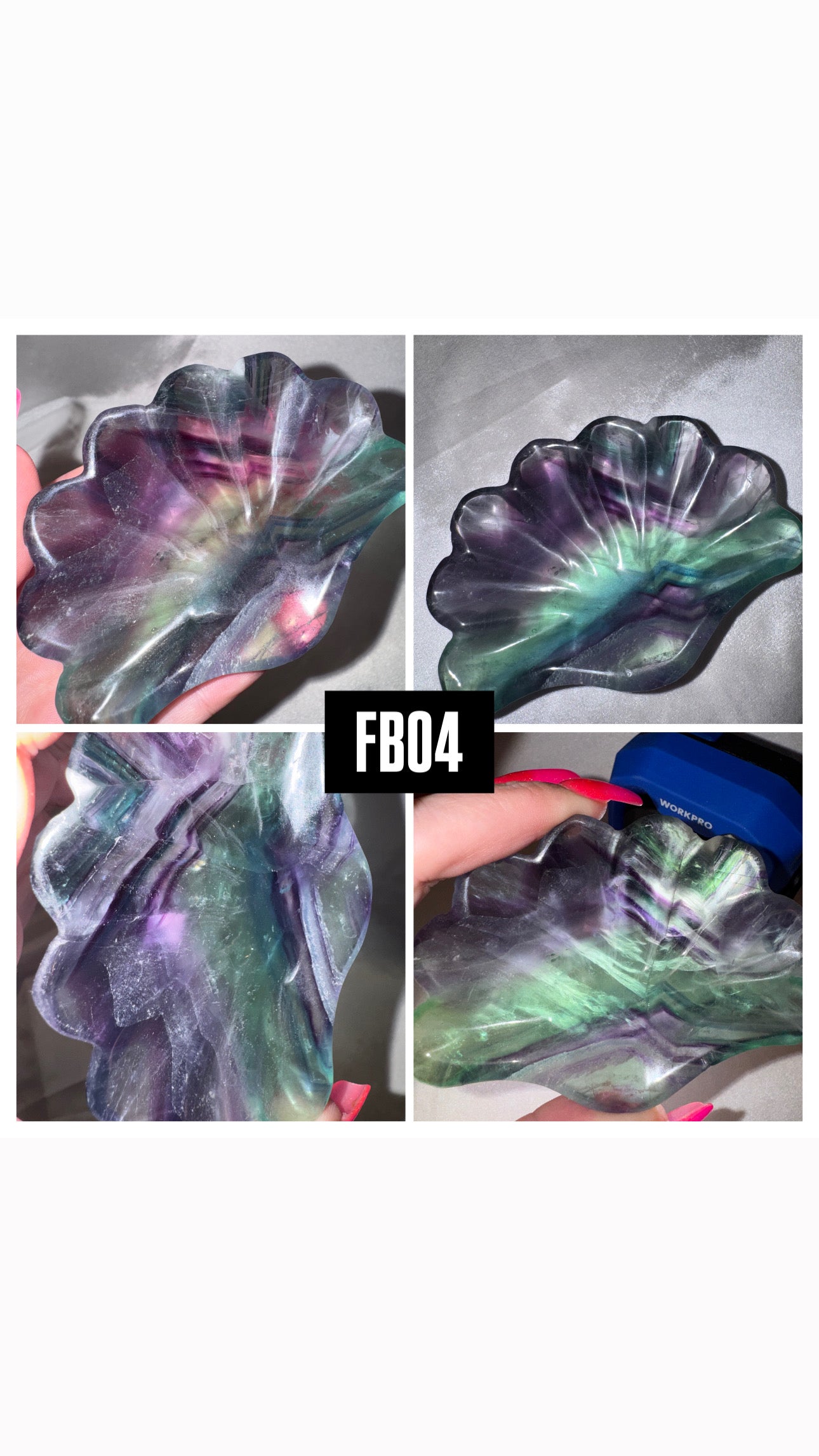 Fluorite Shell Bowl