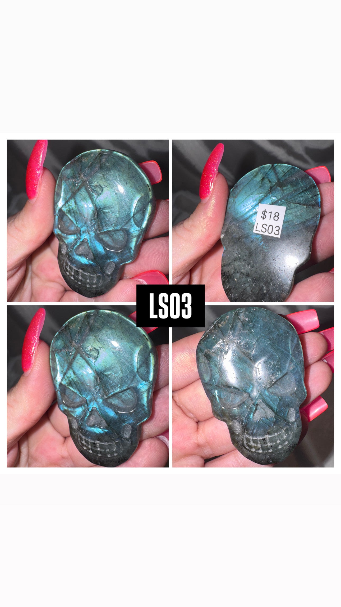Labradorite Skull