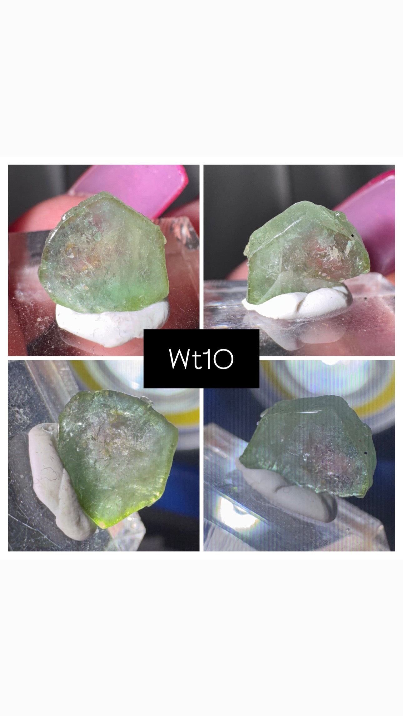 Watermelon Tourmaline Slice