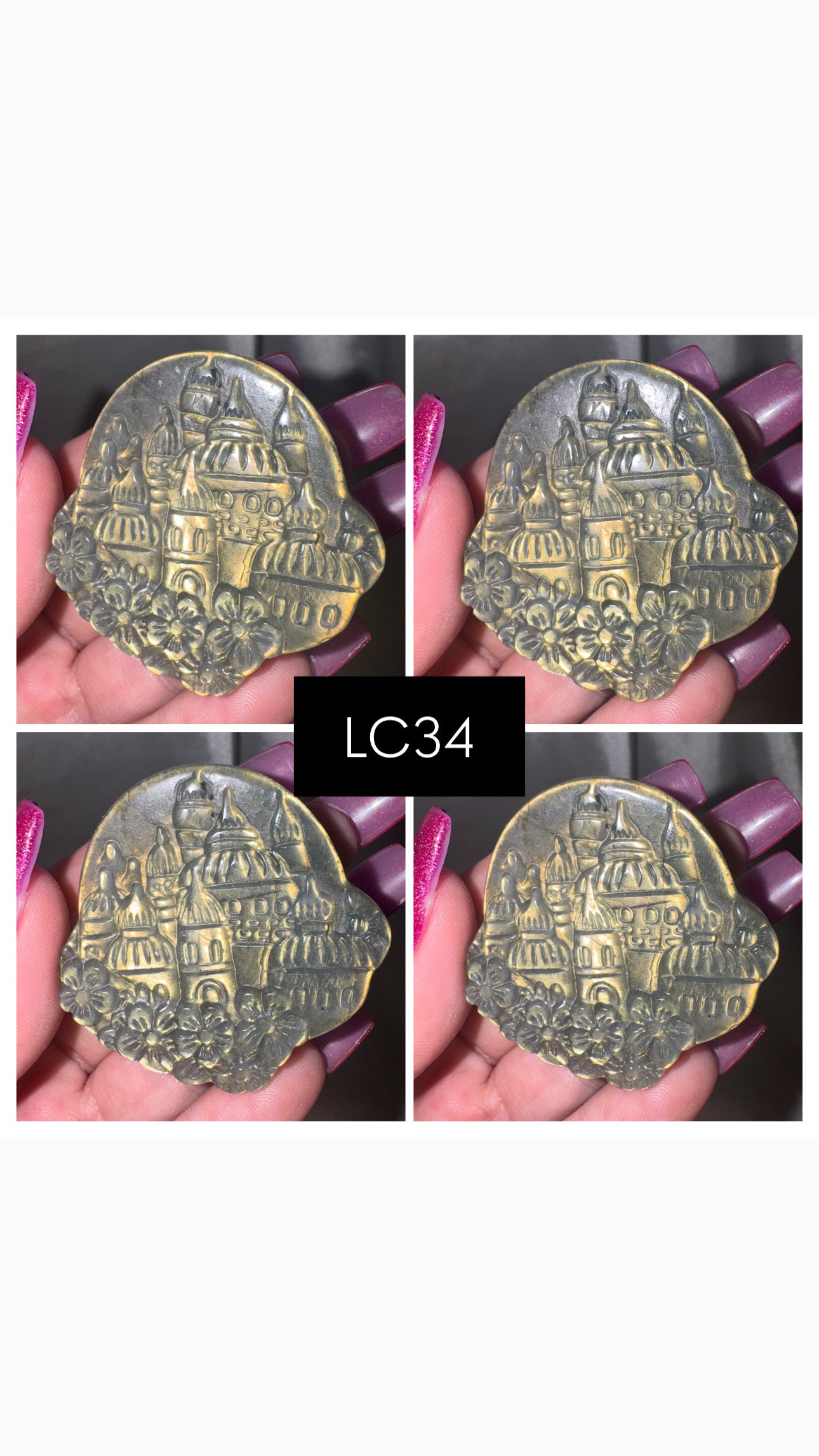 Labradorite Castle Carving