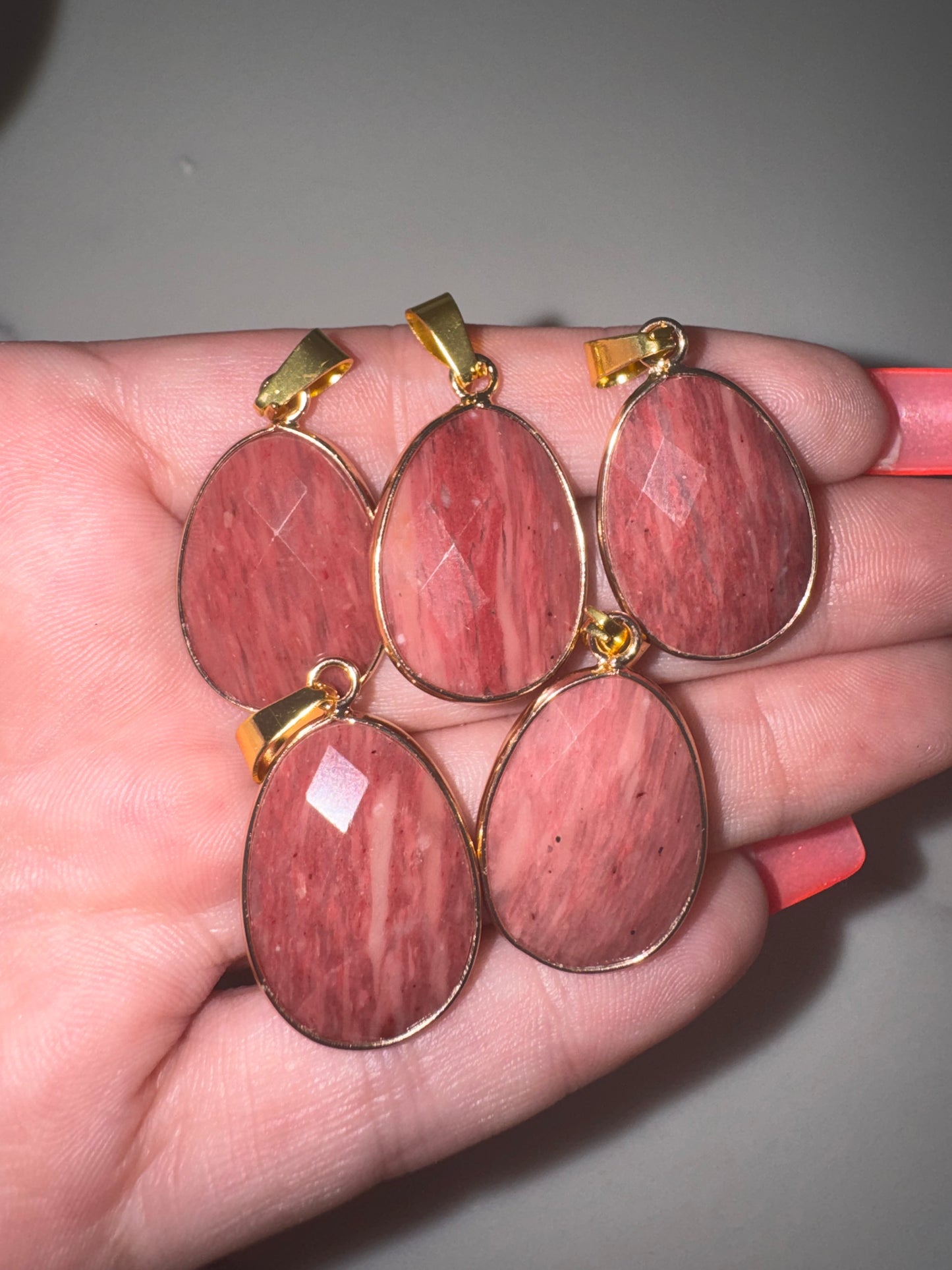 Faceted Crystal Gold Necklace