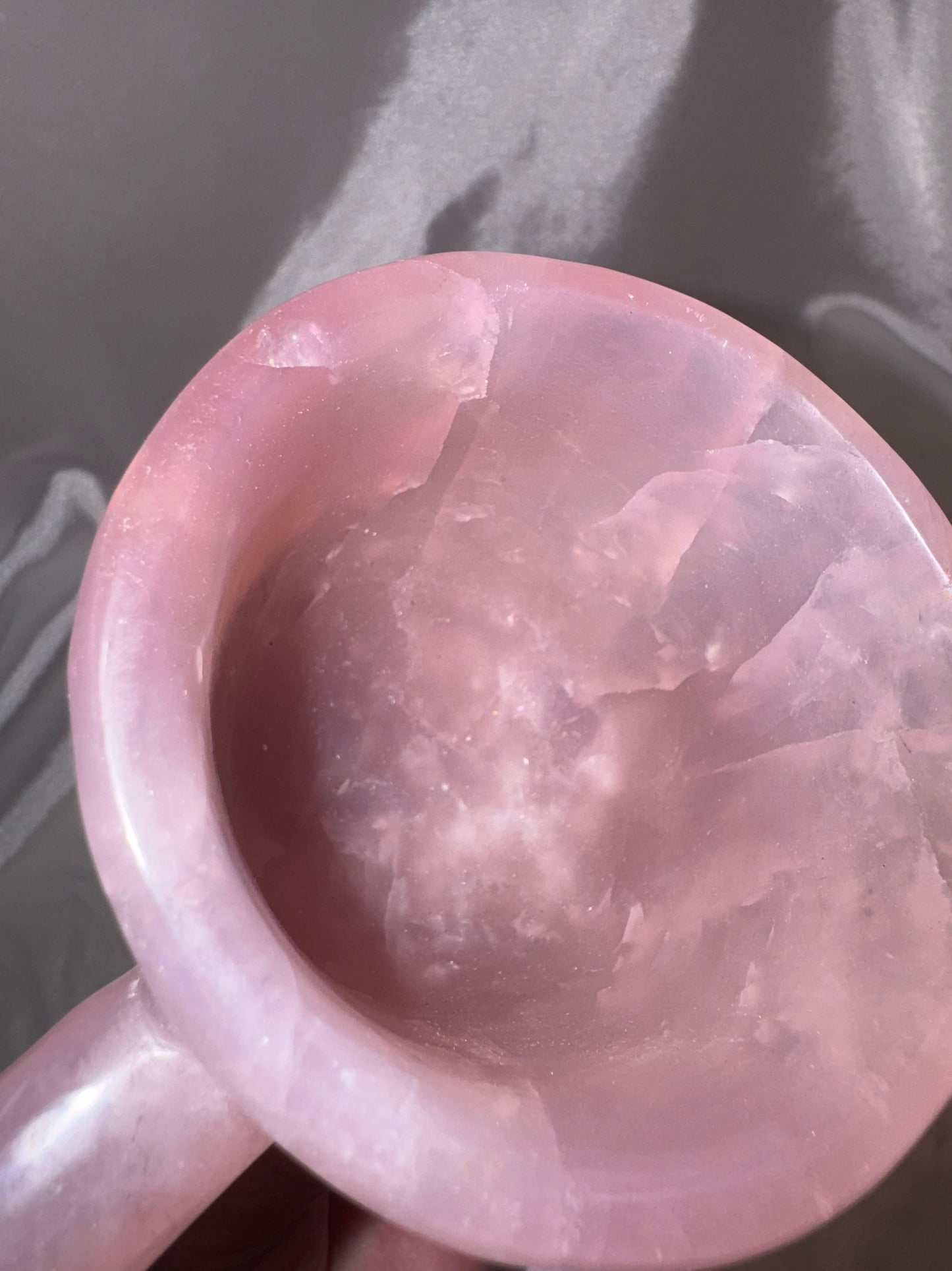 Rose Quartz AAA XL Mug, Spoon, Plate Set