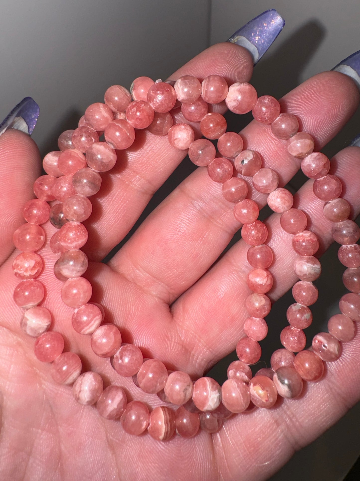 Rhodochrosite AAA 6mm Bracelet