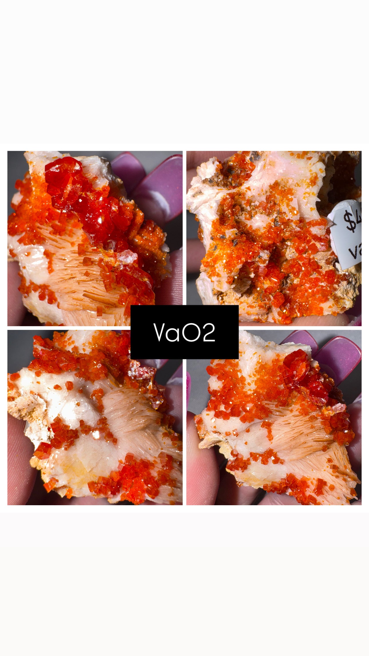 Vanadinite on Barite