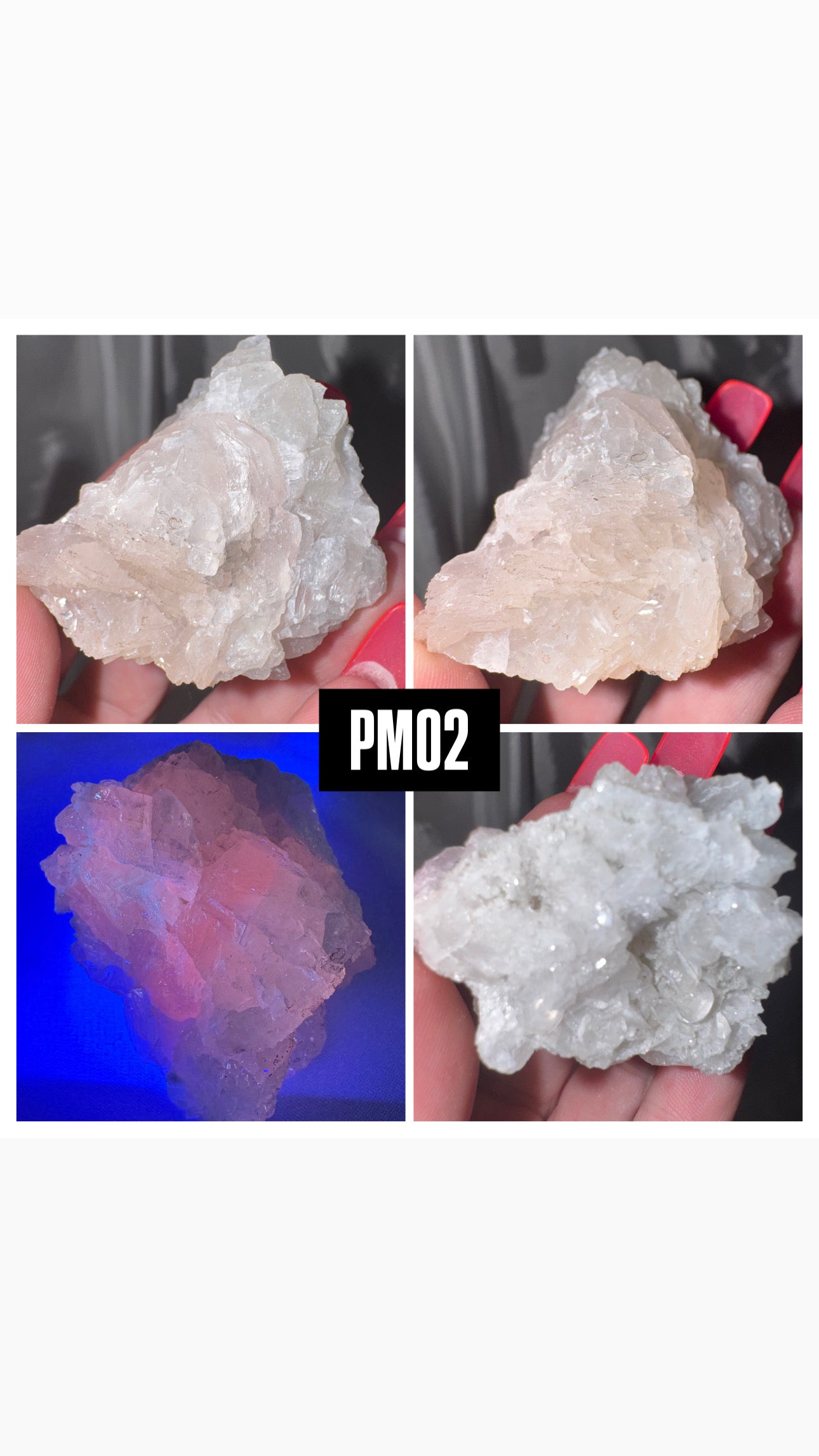 Pink Mangano Calcite Specimen- UV Reactive