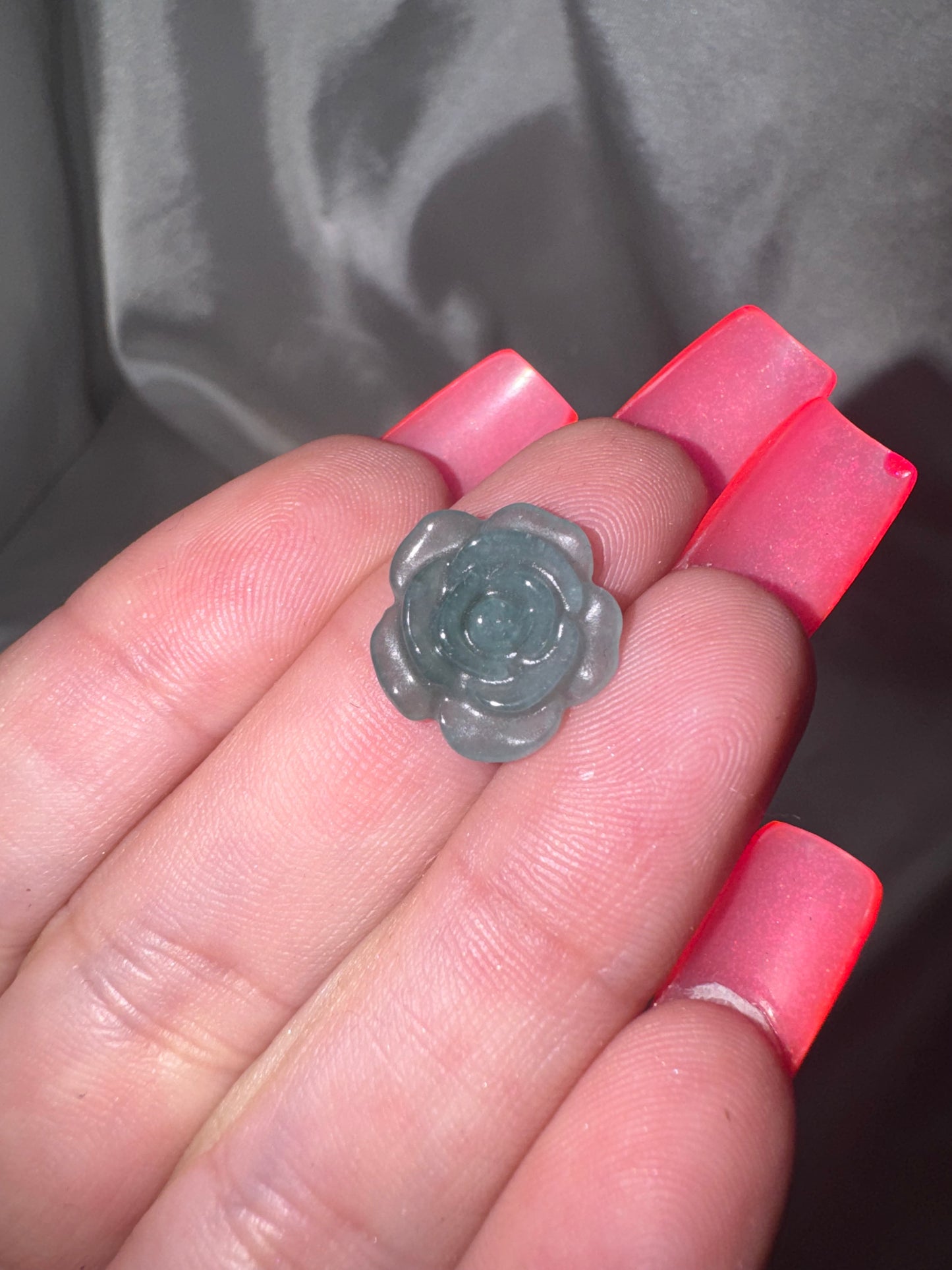 Blue Water Jade Mini Rose