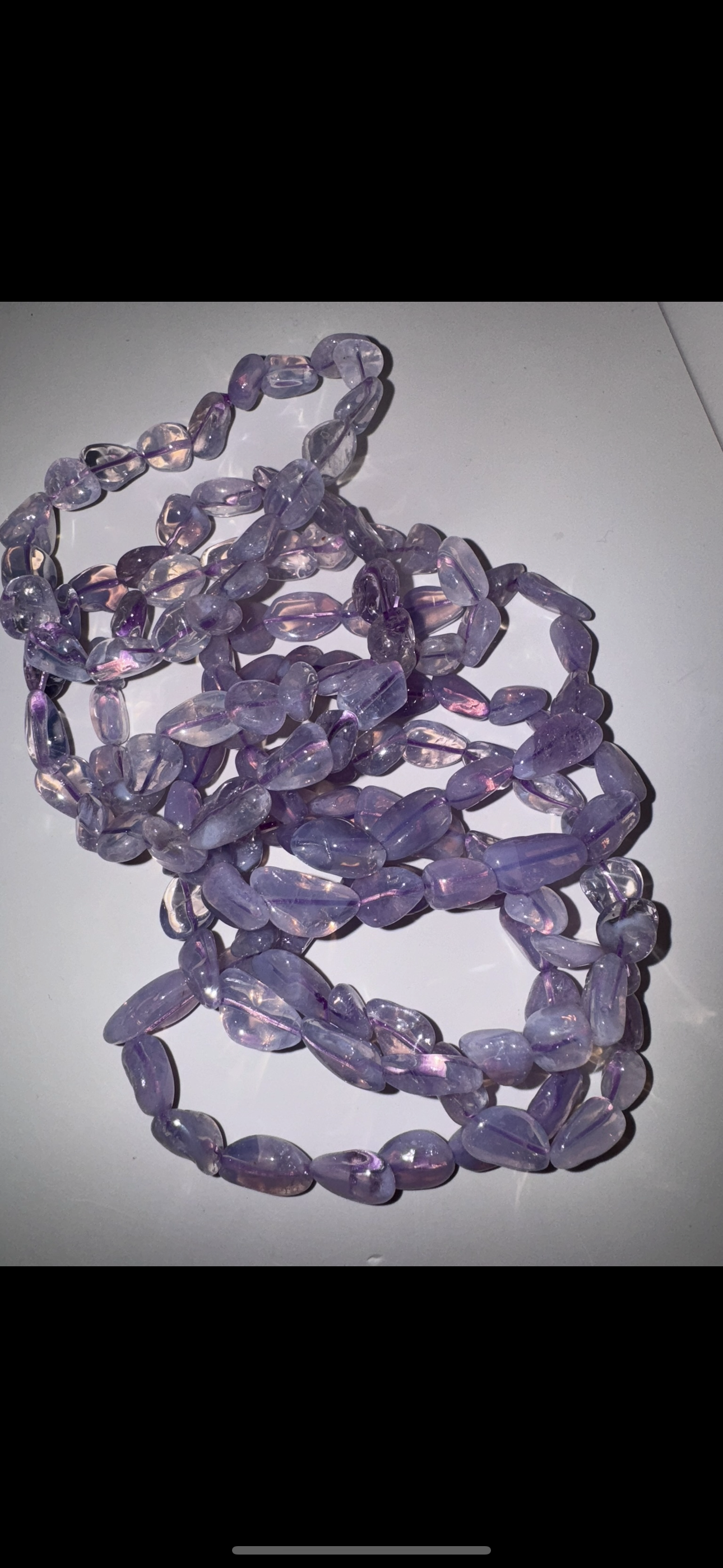 Rare Lavender Moon Quartz bracelet