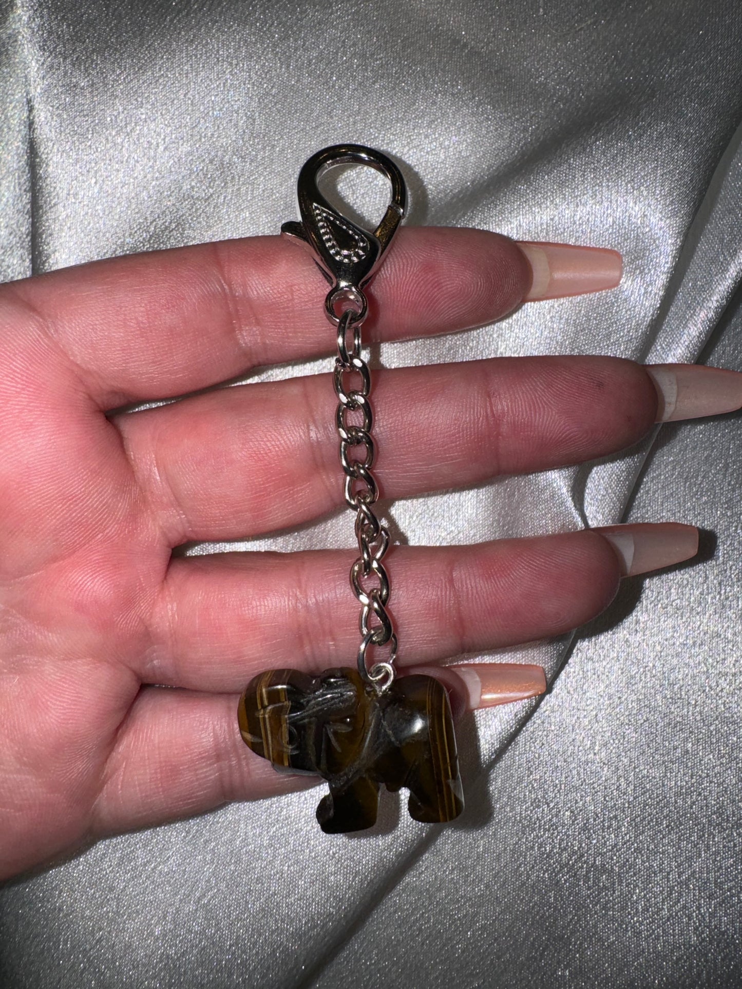 Crystal Elephant Keychains