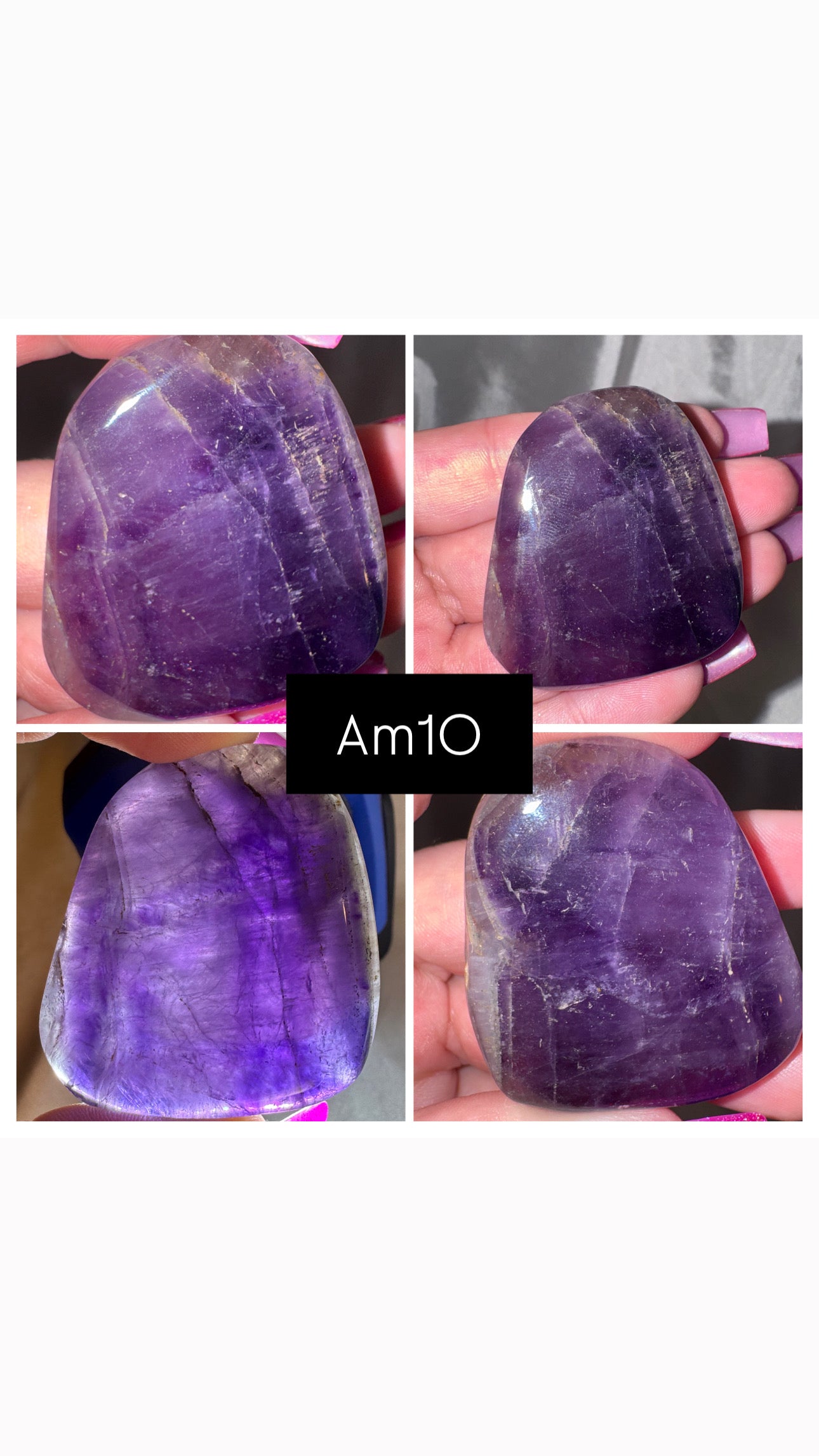 Phantom Amethyst AA Palmstone