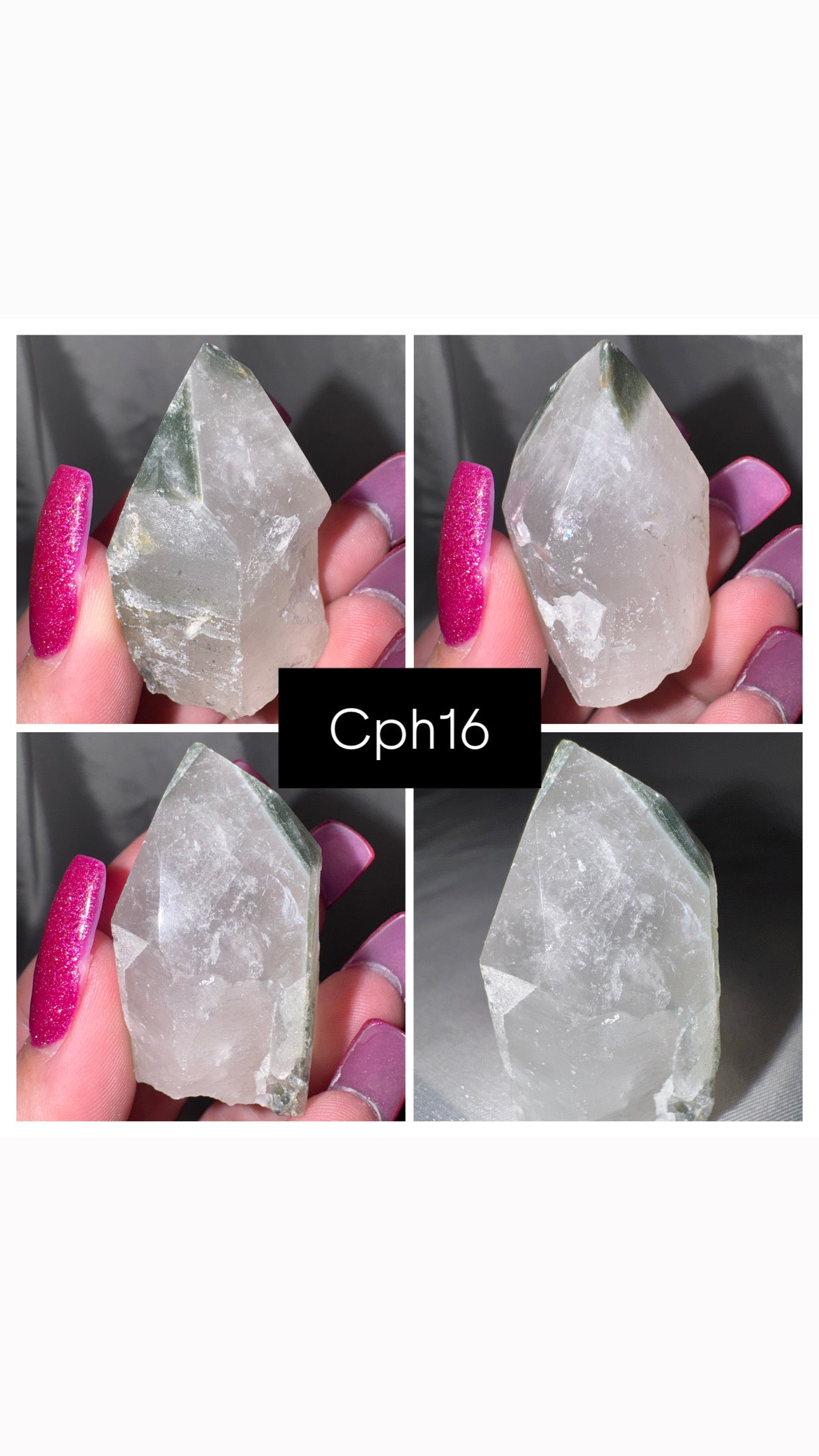 Chlorite Phantom Quartz AAA Raw Tower