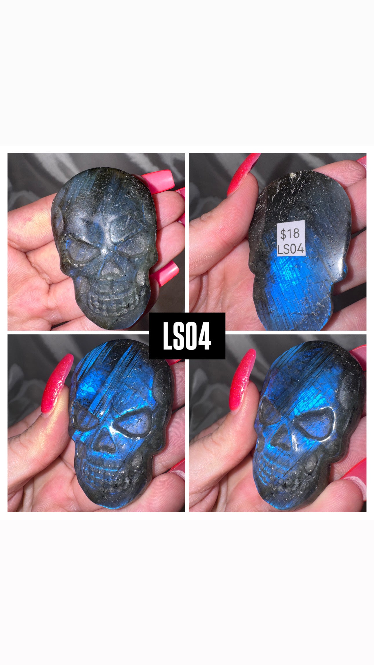 Labradorite Skull