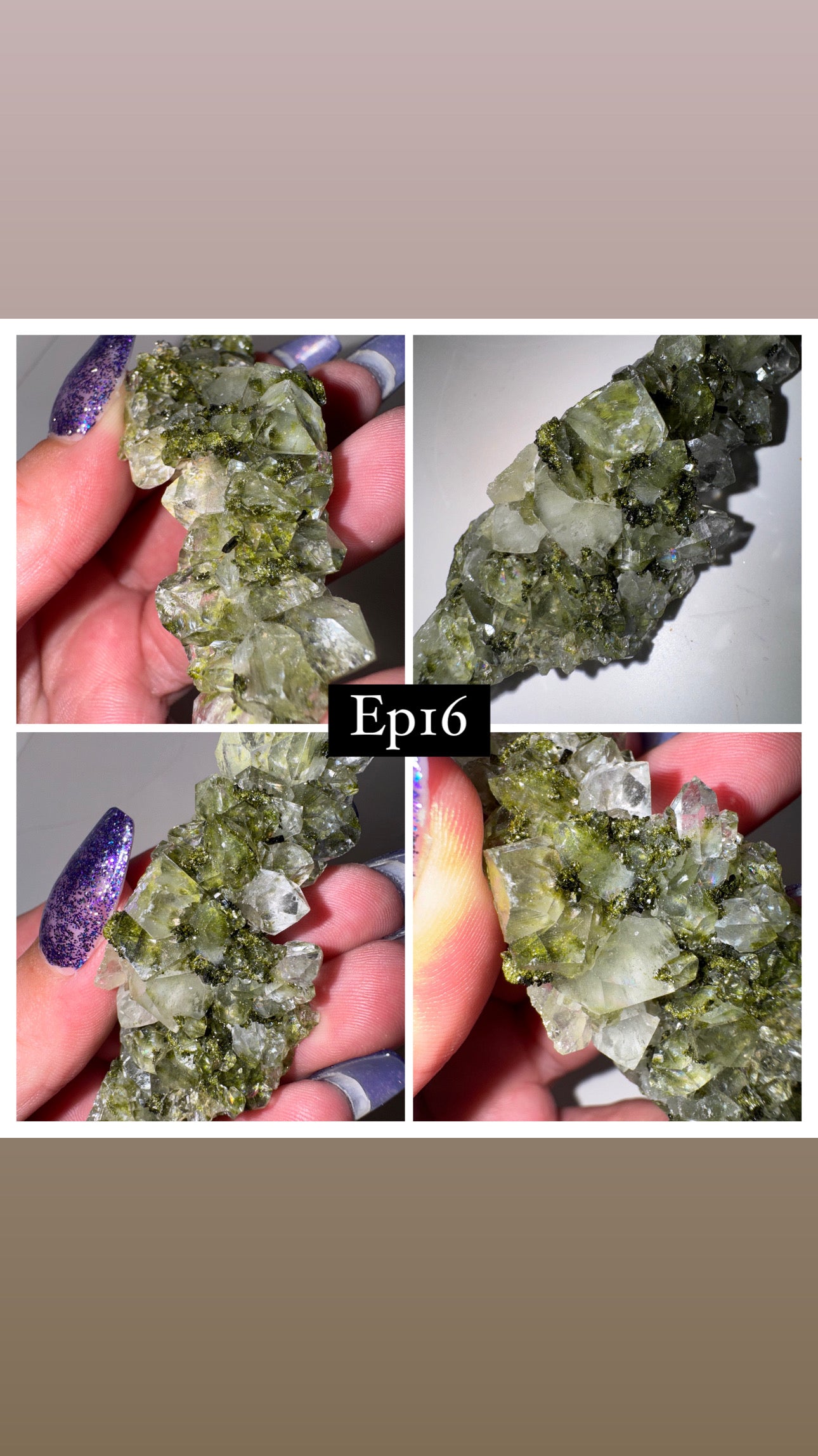 Epidote Quartz Specimen