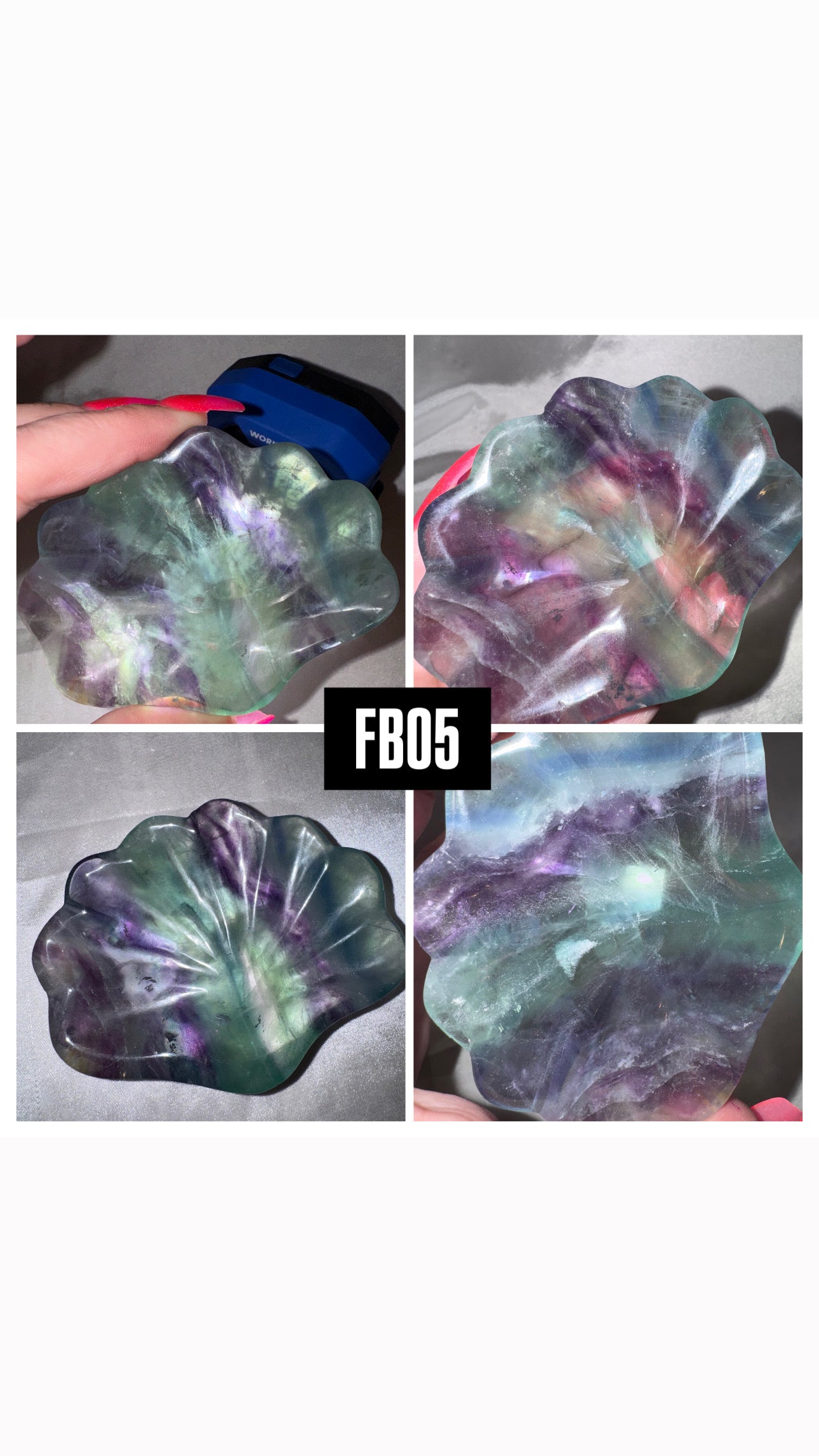 Fluorite Shell Bowl