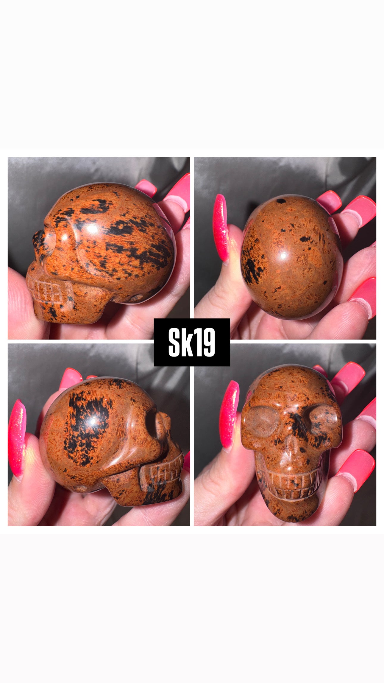 Mahogany Obsidian Skull