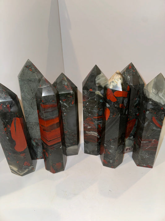 African Bloodstone Large Tower