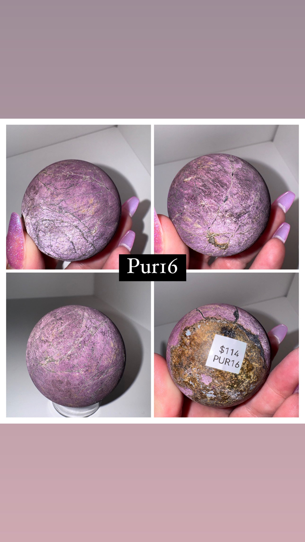 Purpurite Sphere