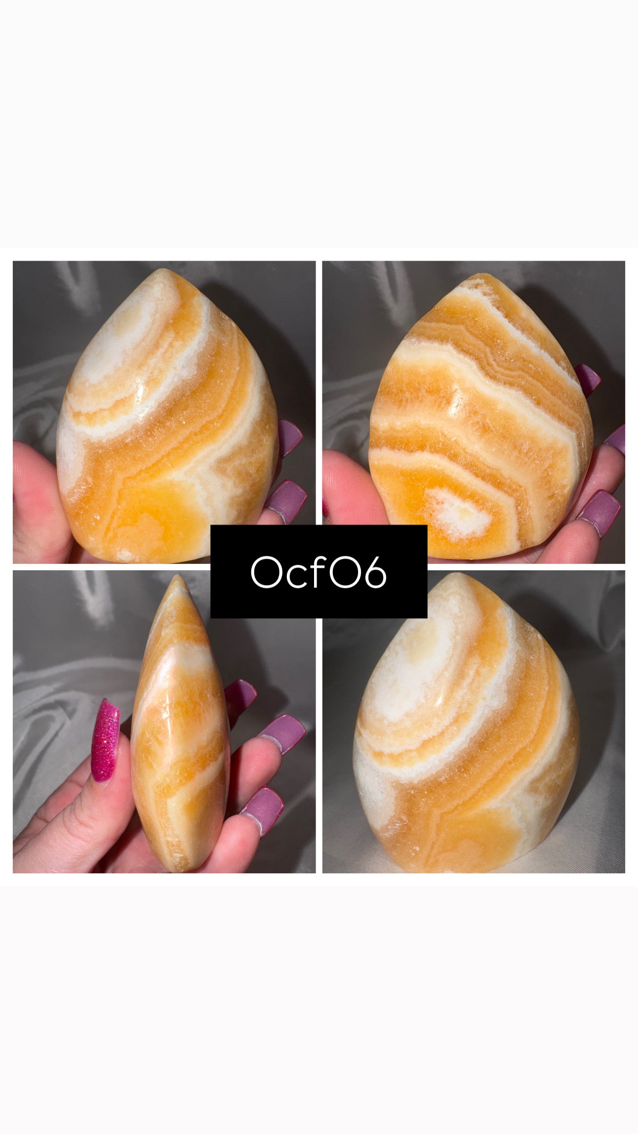 Orange Calcite Flame