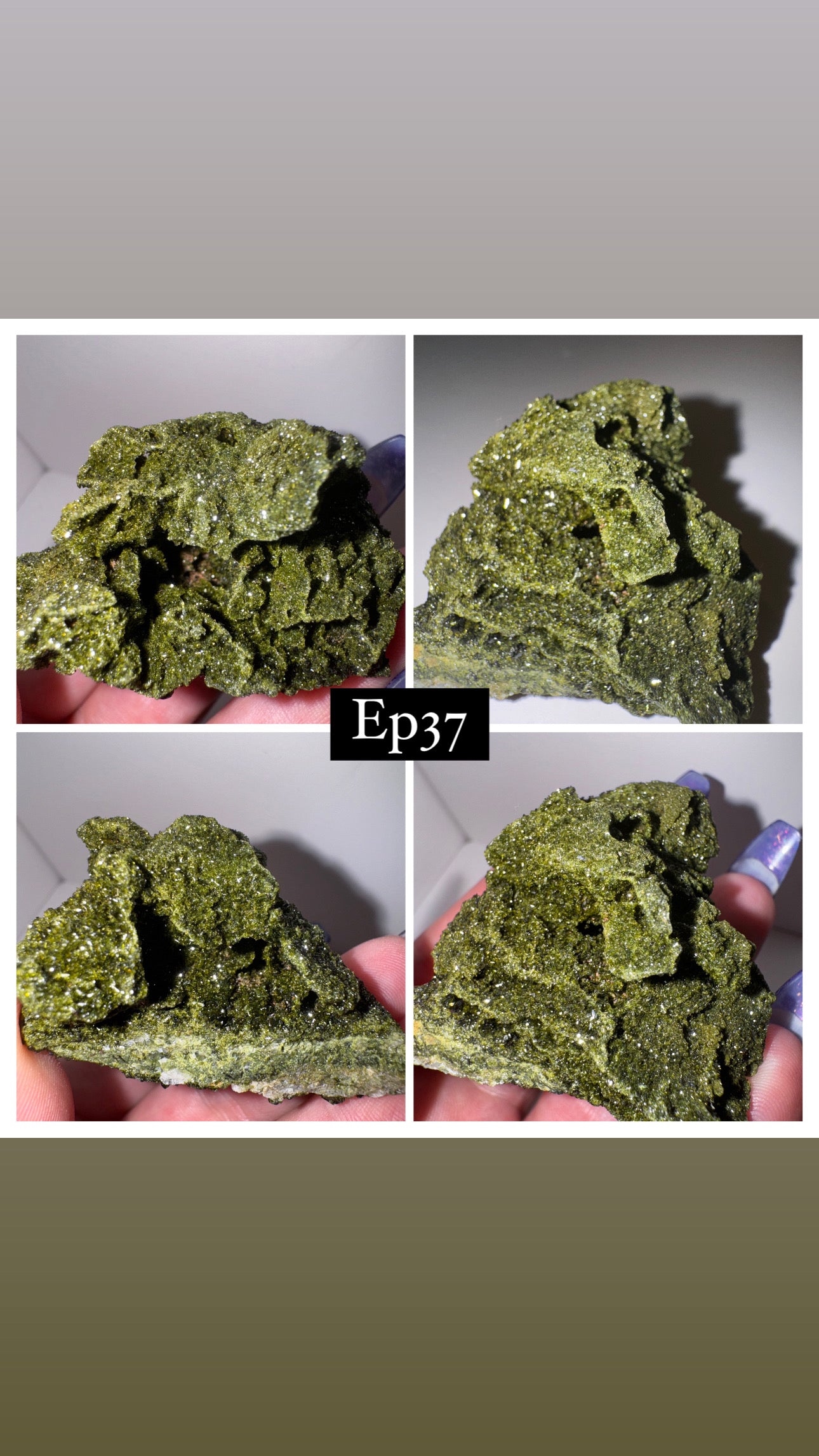 Epidote Quartz Specimen