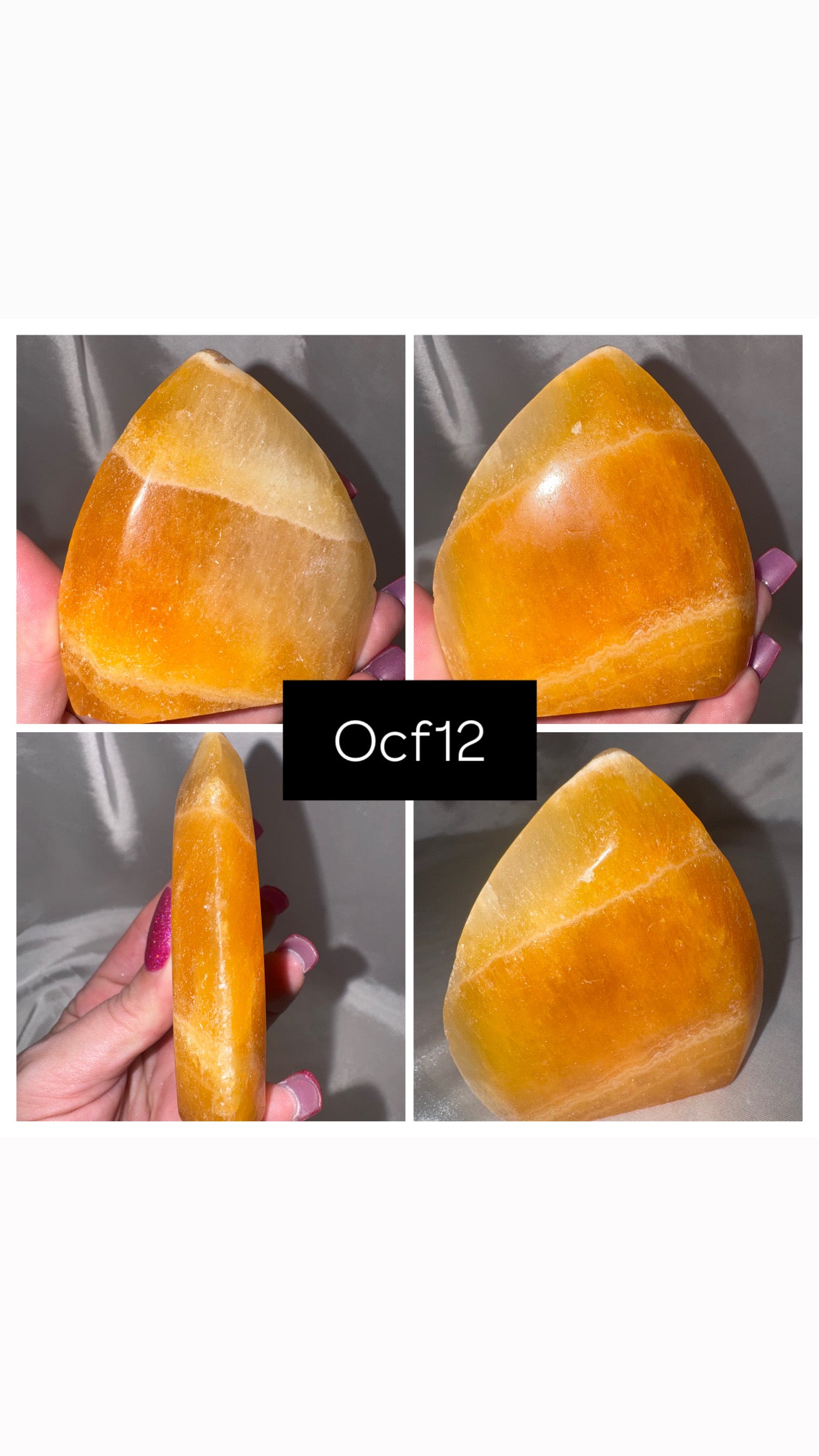Orange Calcite Flame