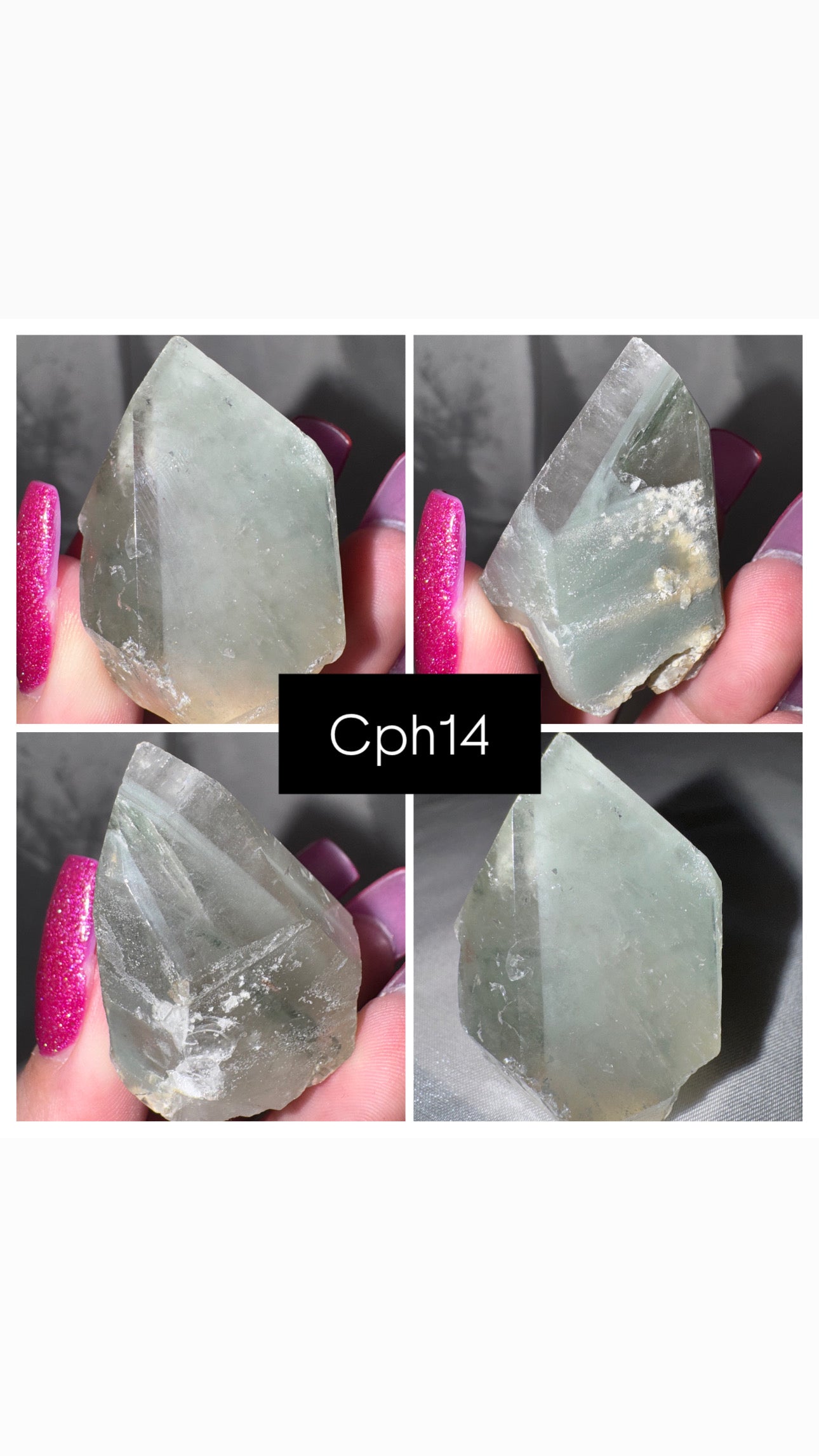 Chlorite Phantom Quartz AAA Raw Tower