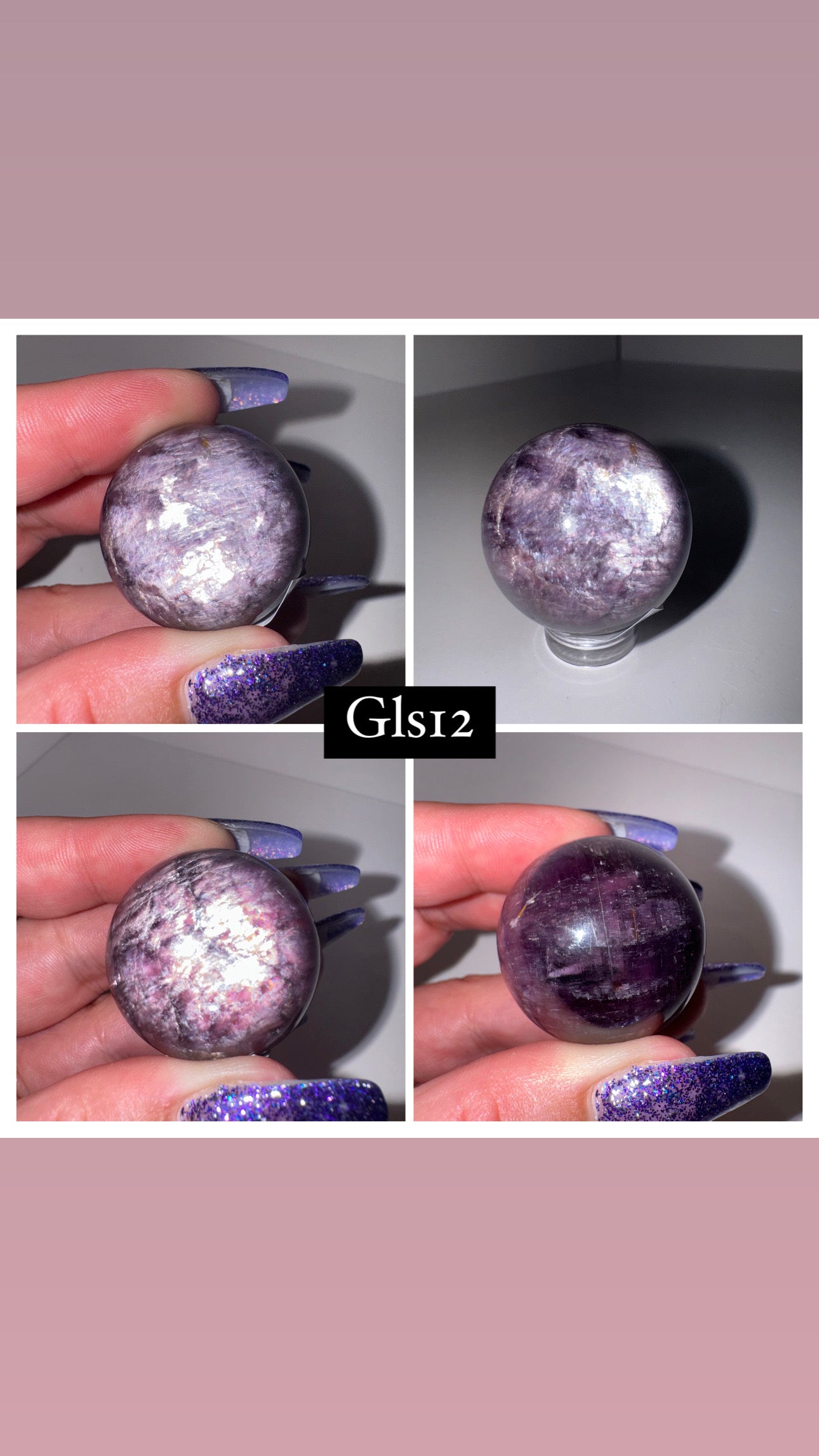 Gem Lepidolite AAA Sphere