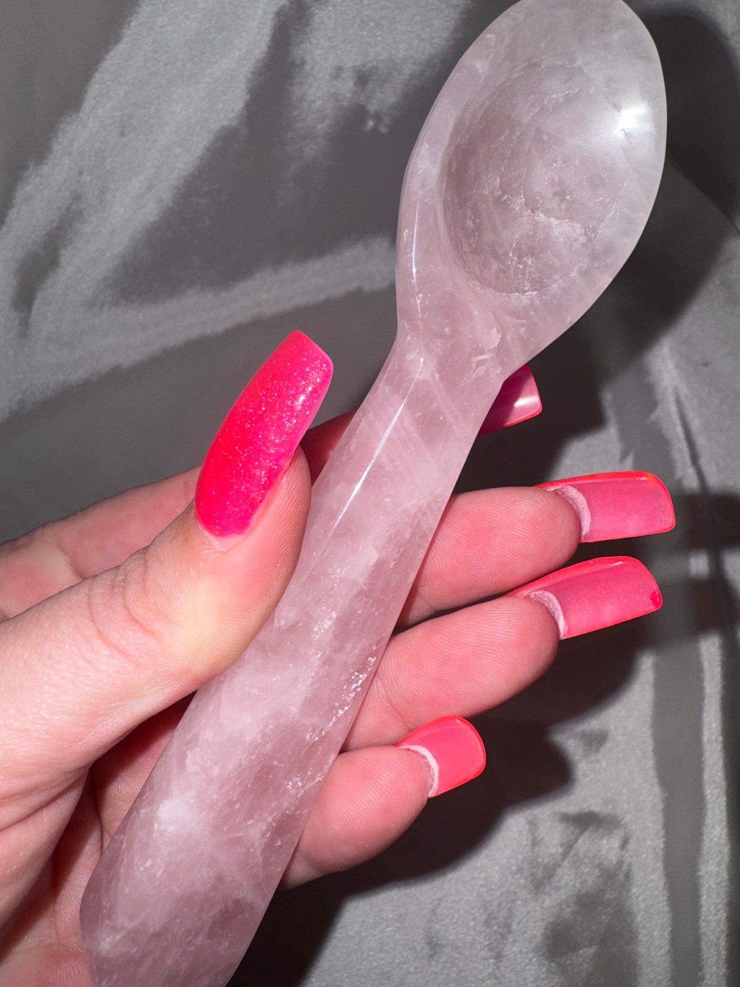 Rose Quartz AAA XL Mug, Spoon, Plate Set