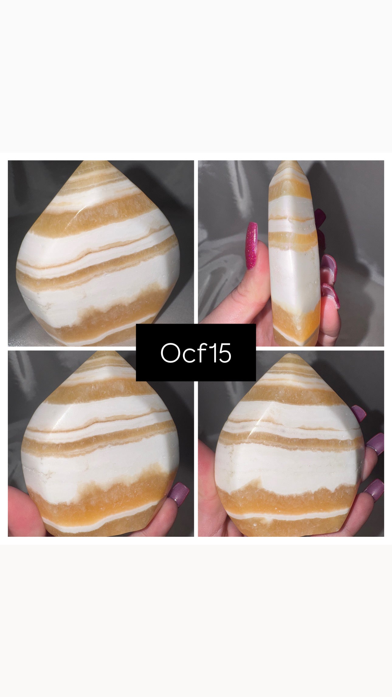 Orange Calcite Flame