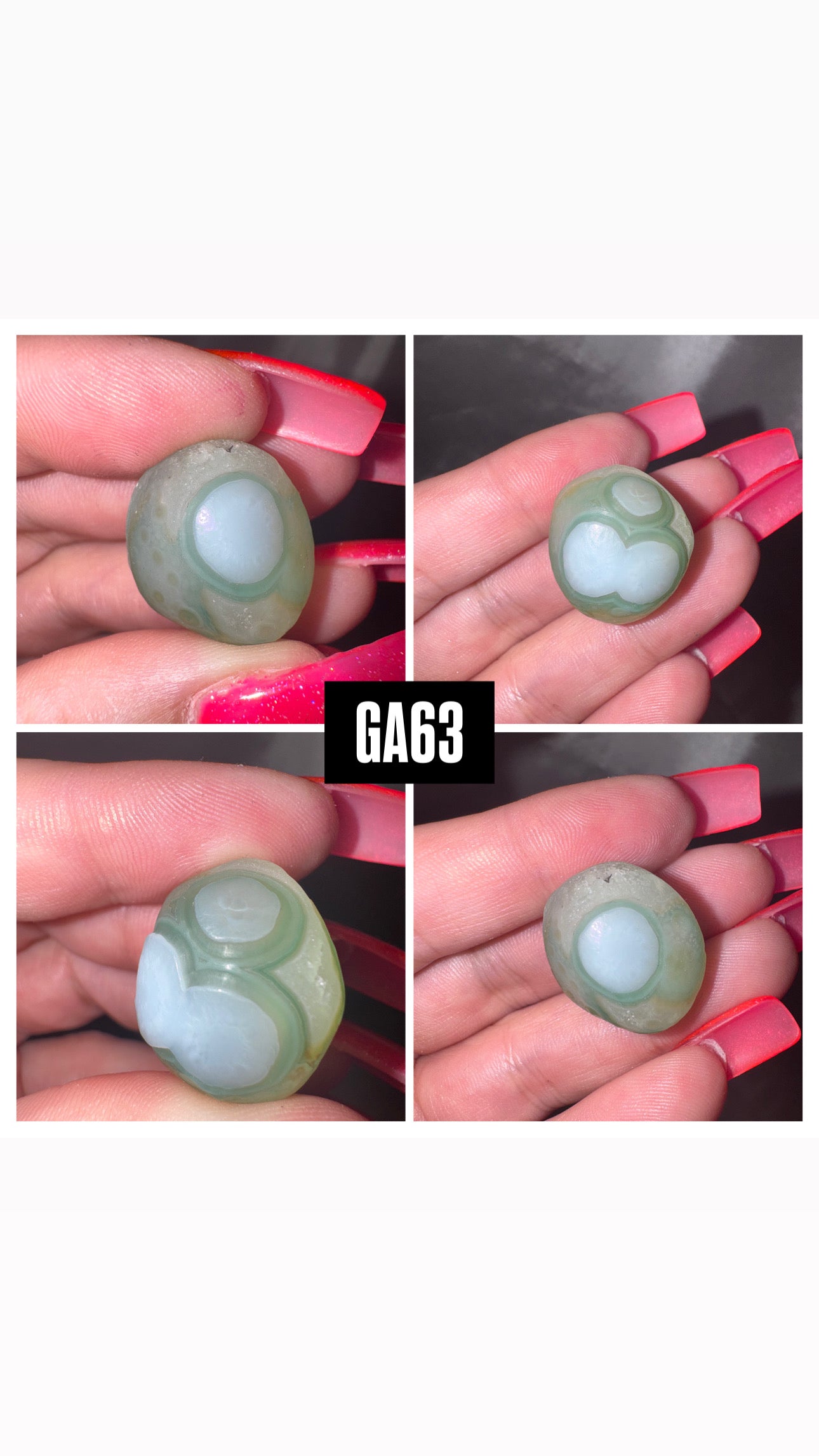 Gobi Desert Agate Green Pebble