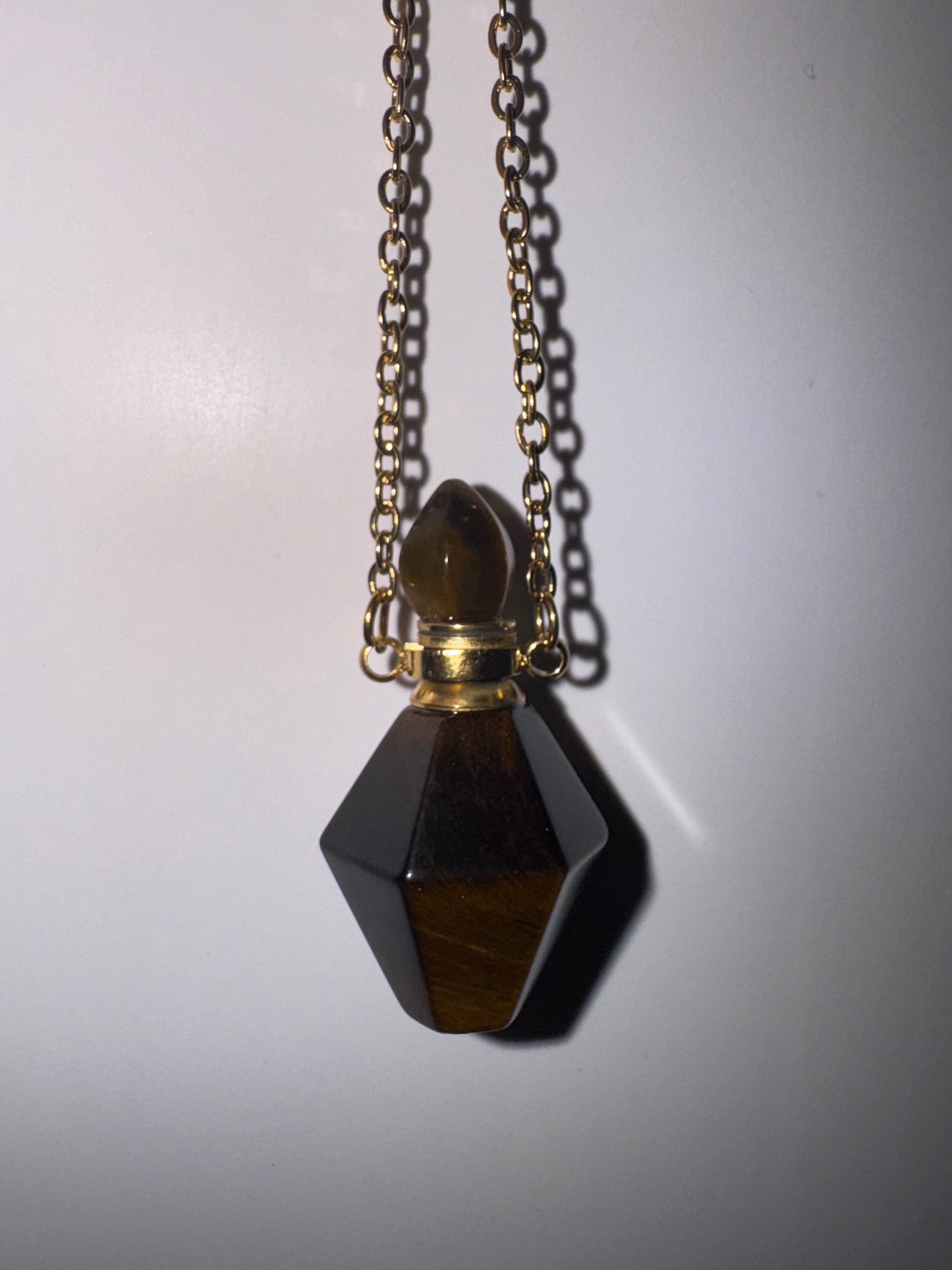 Tigers Eye Bottle Necklace