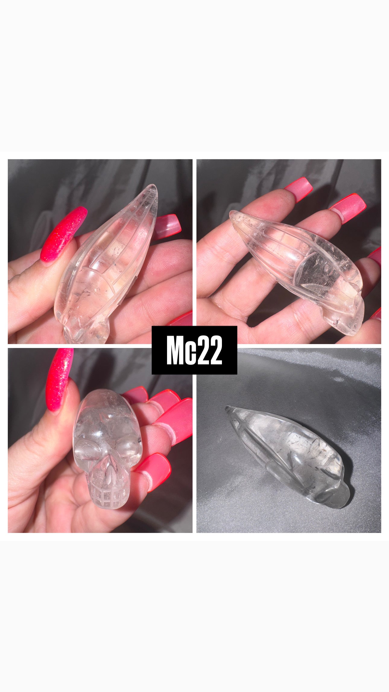 Lemurian AAA Master Carved Traveler Skull