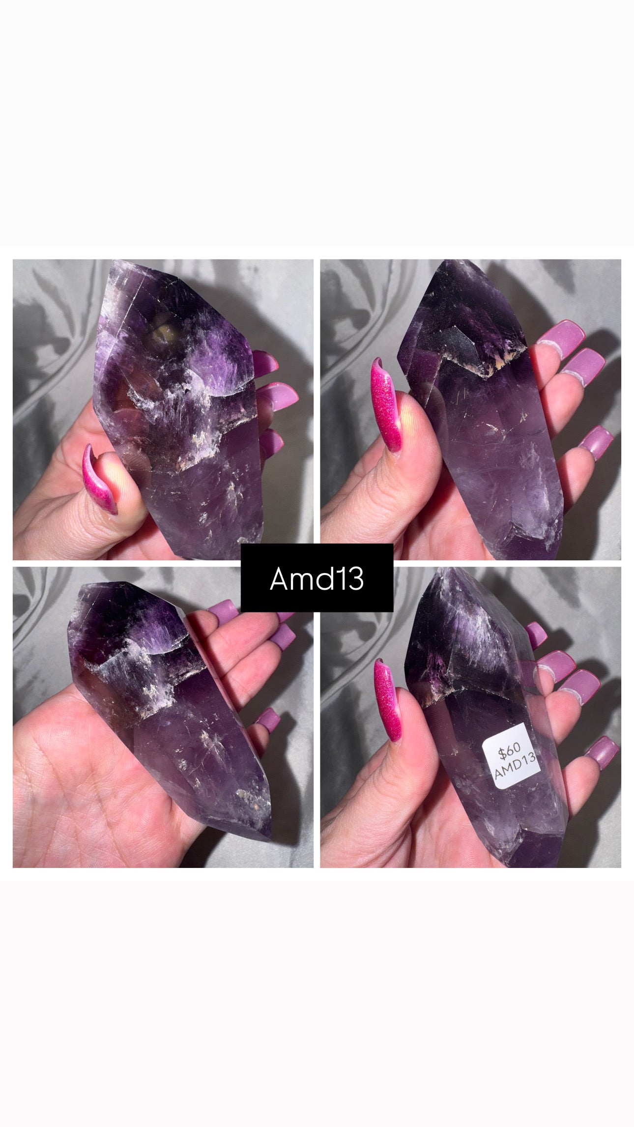 Phantom Amethyst Double Terminated Point