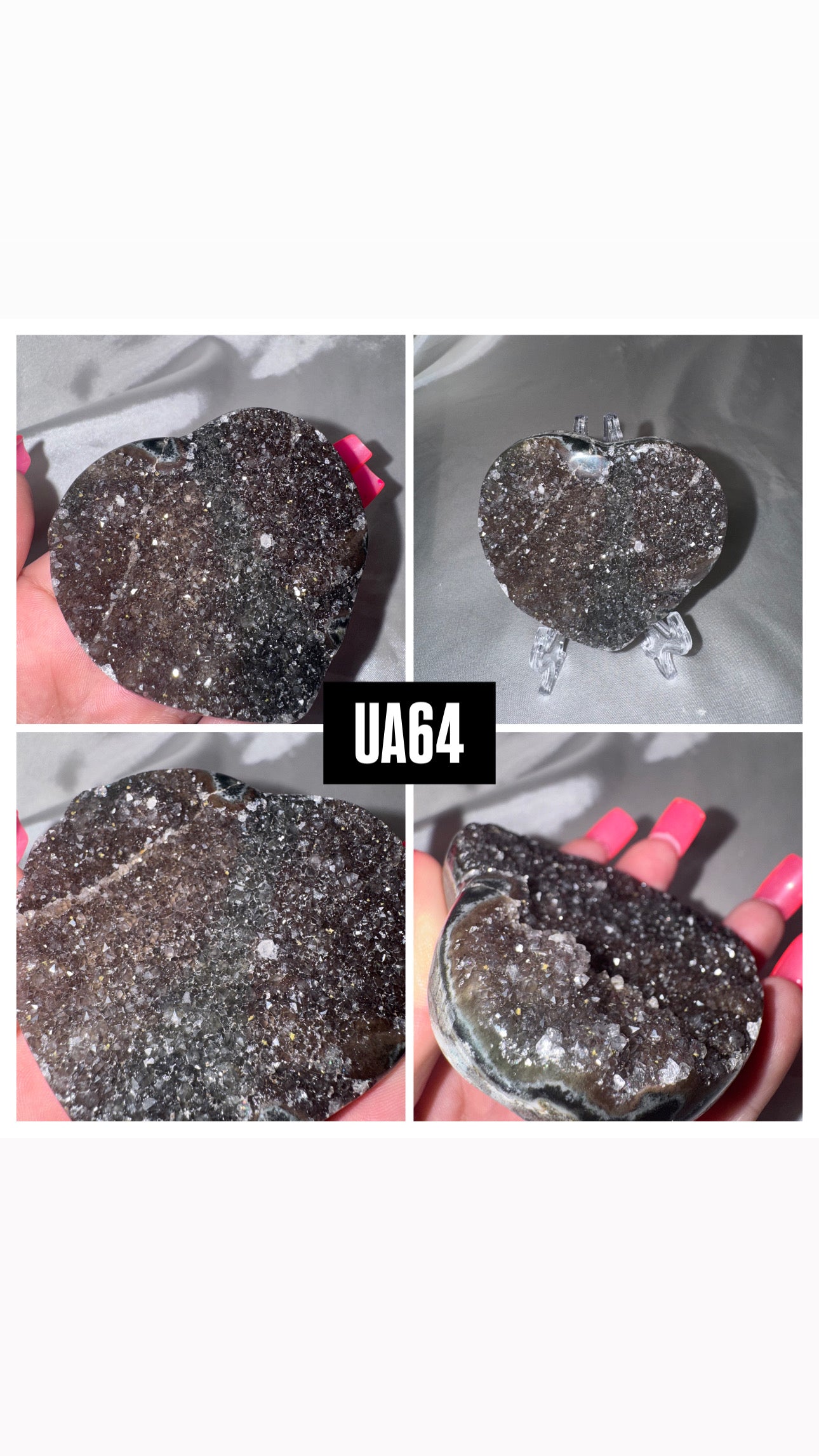 Uruguay Amethyst Heart