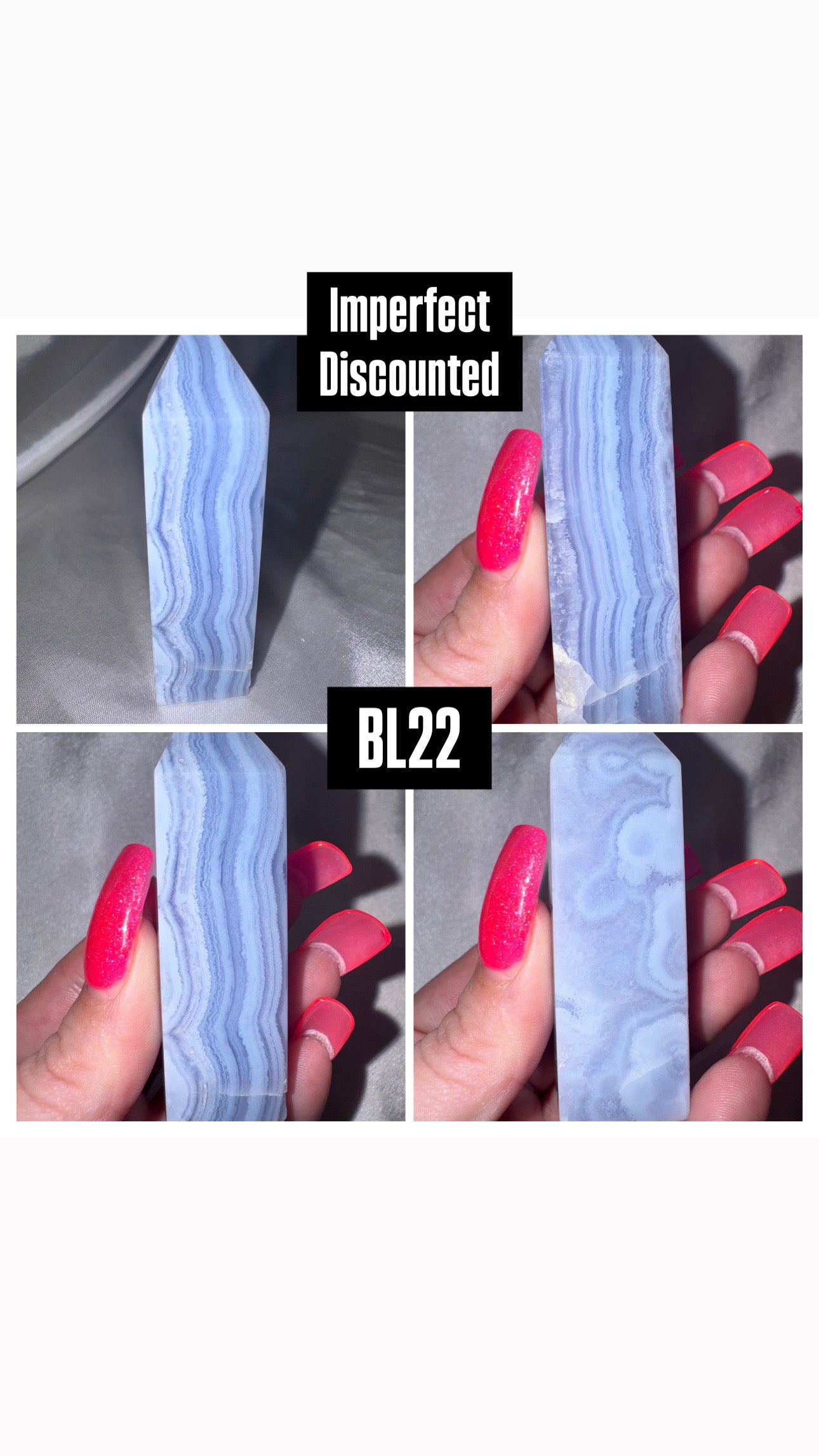 Blue Lace Agate Tower