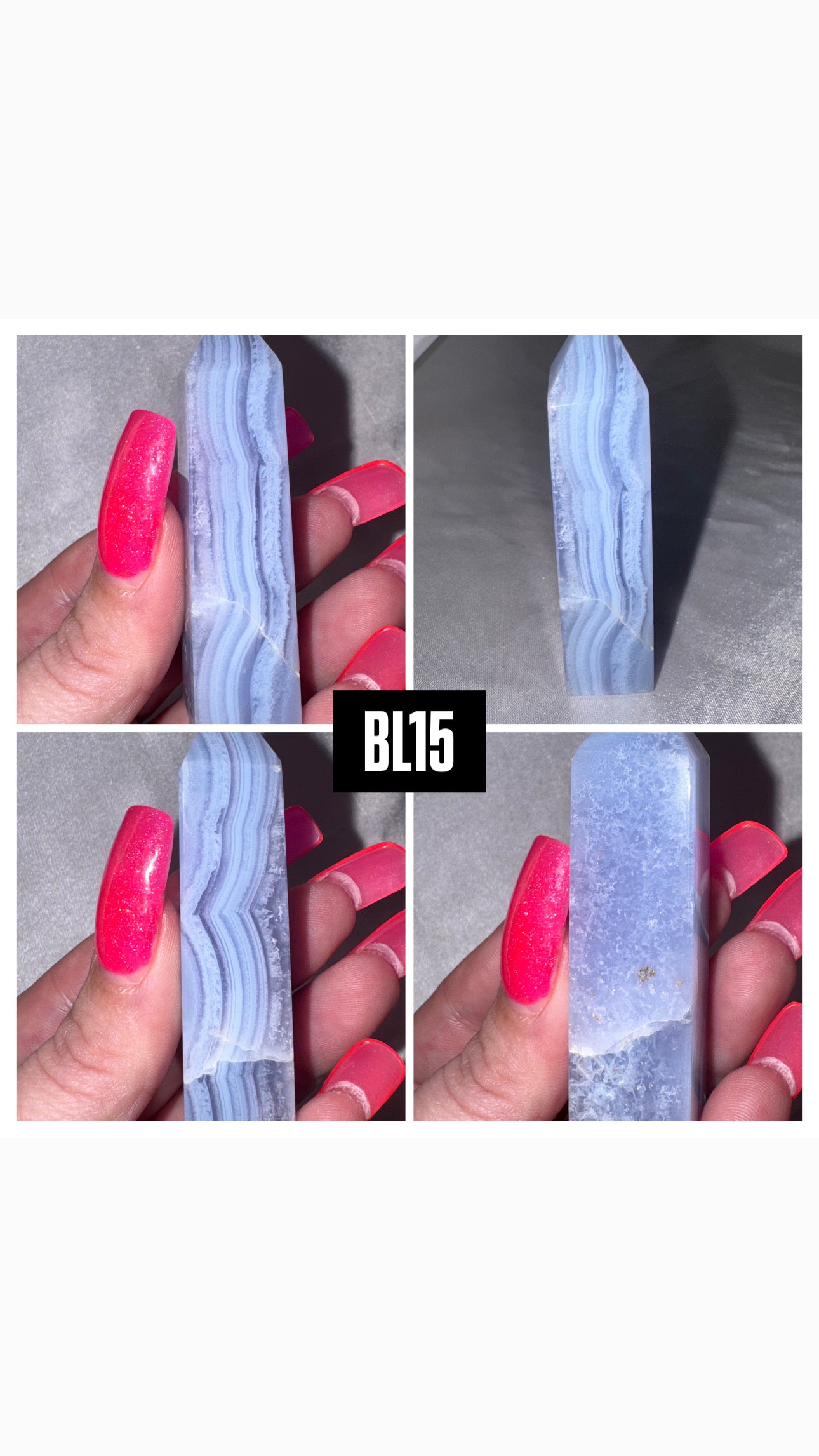 Blue Lace Agate Tower