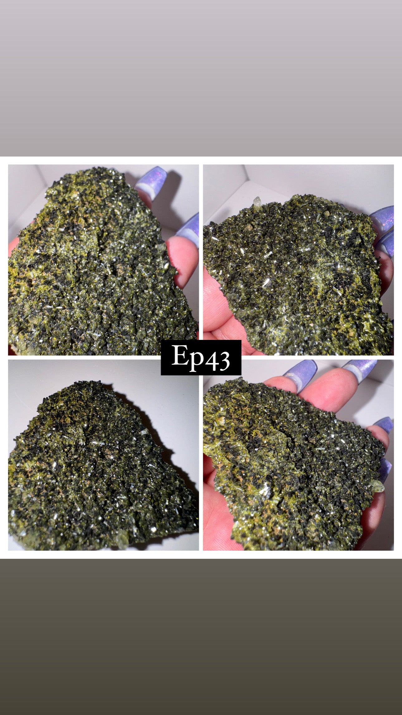 Epidote Quartz Specimen