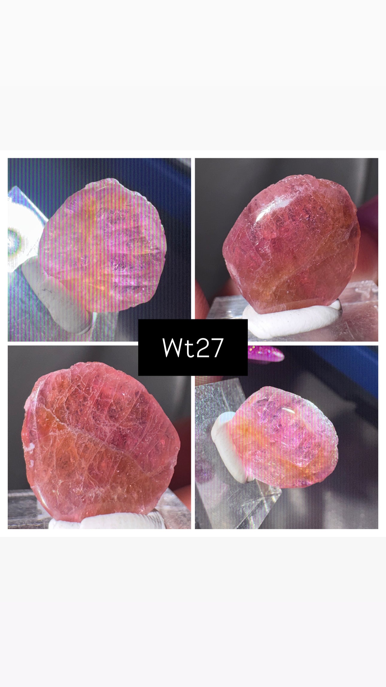 Watermelon Tourmaline Slice