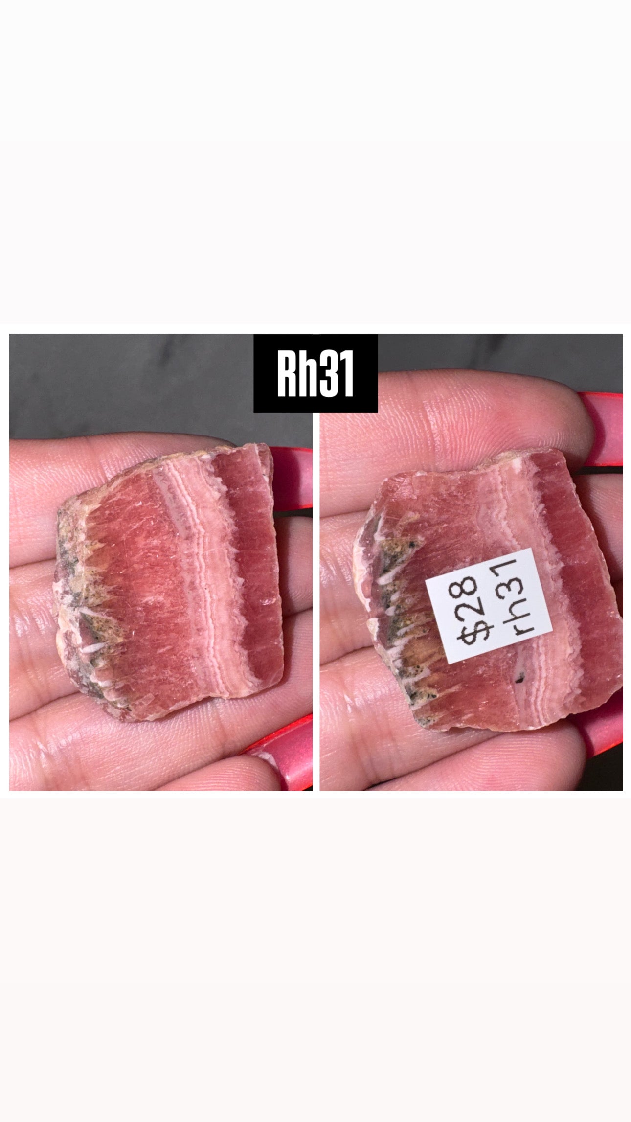 Rhodochrosite AAA Slab