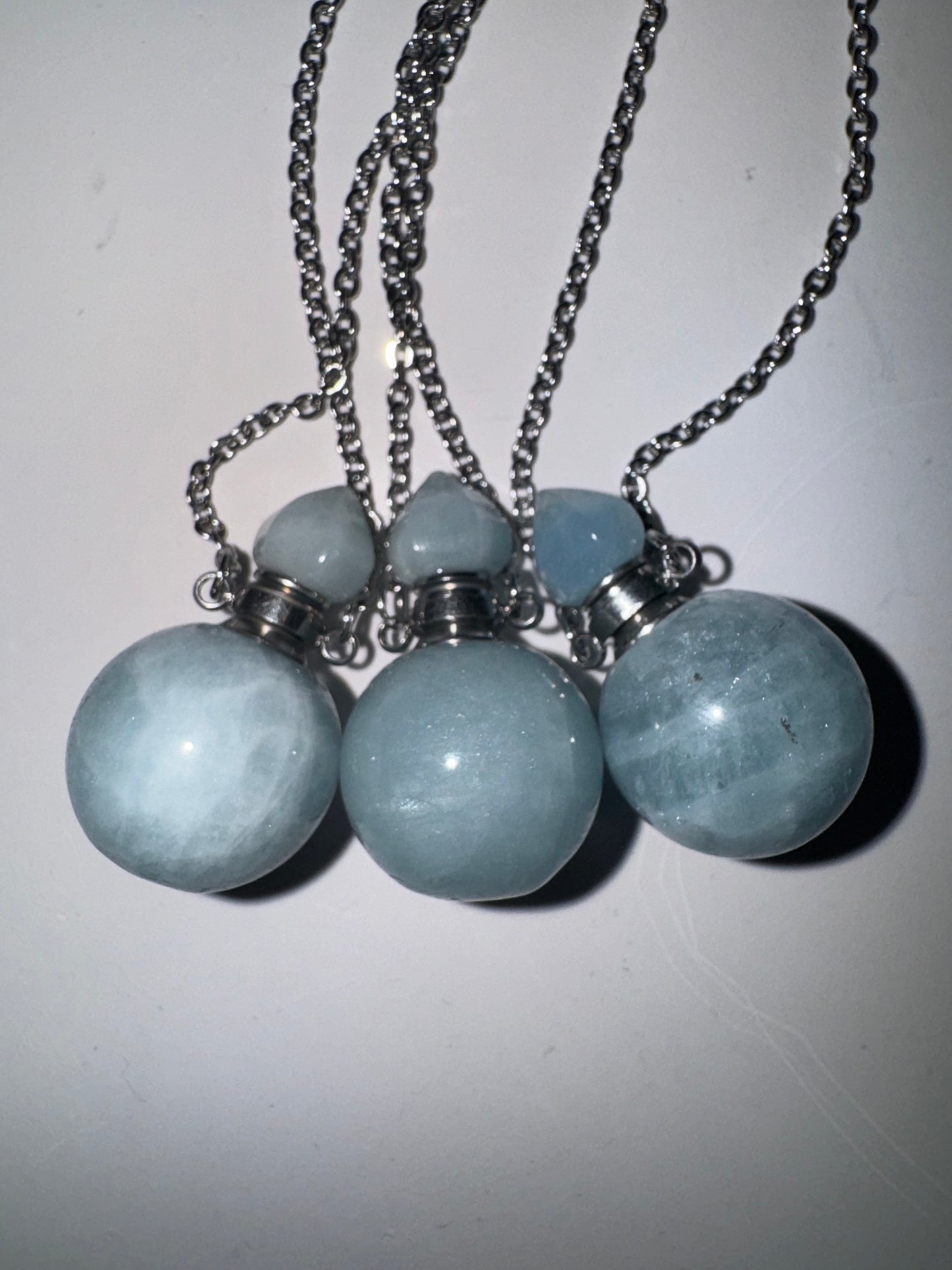 Aquamarine Bottle Necklace